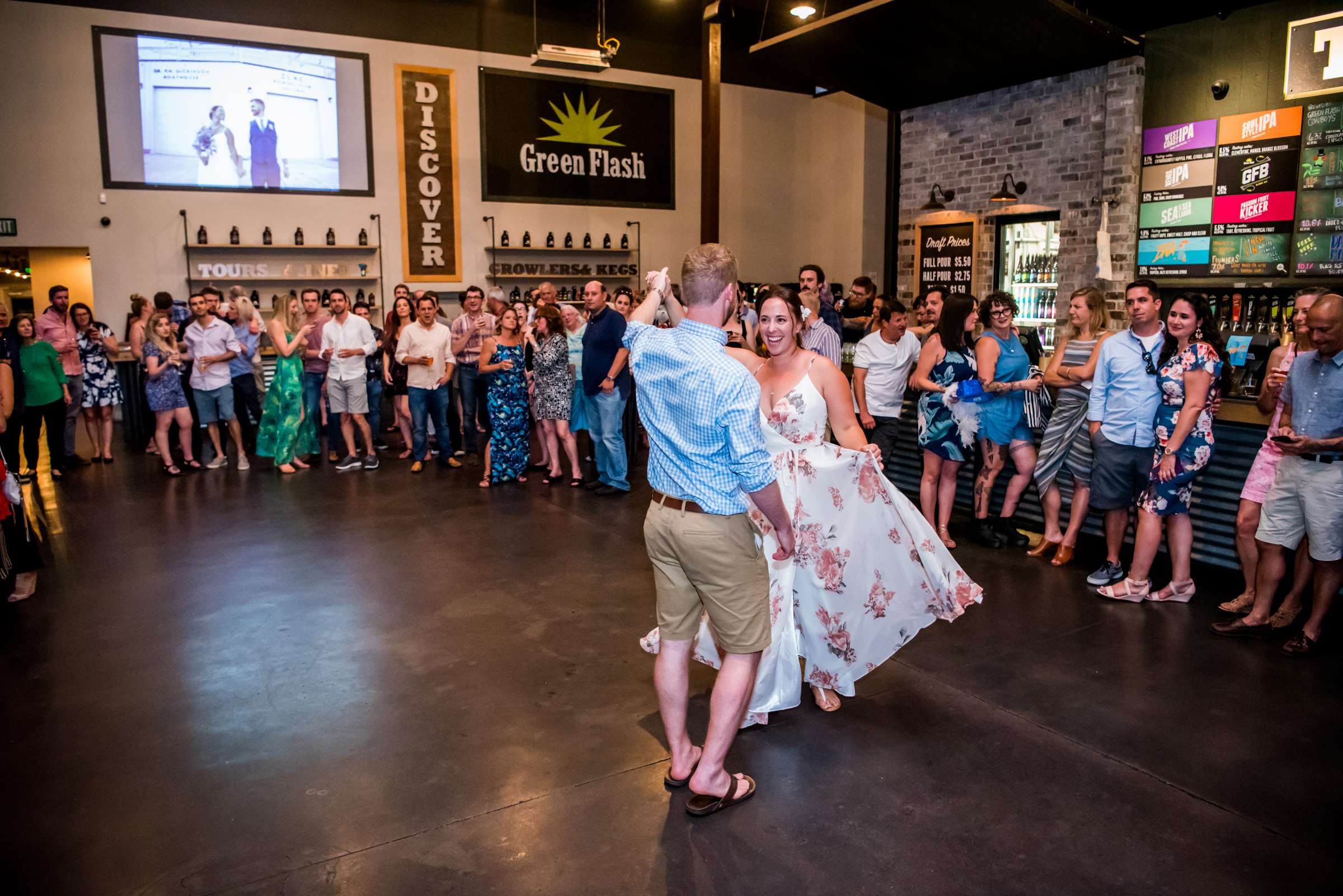 Green Flash Brewing Wedding, Stacey and Michael Wedding Photo #58 by True Photography