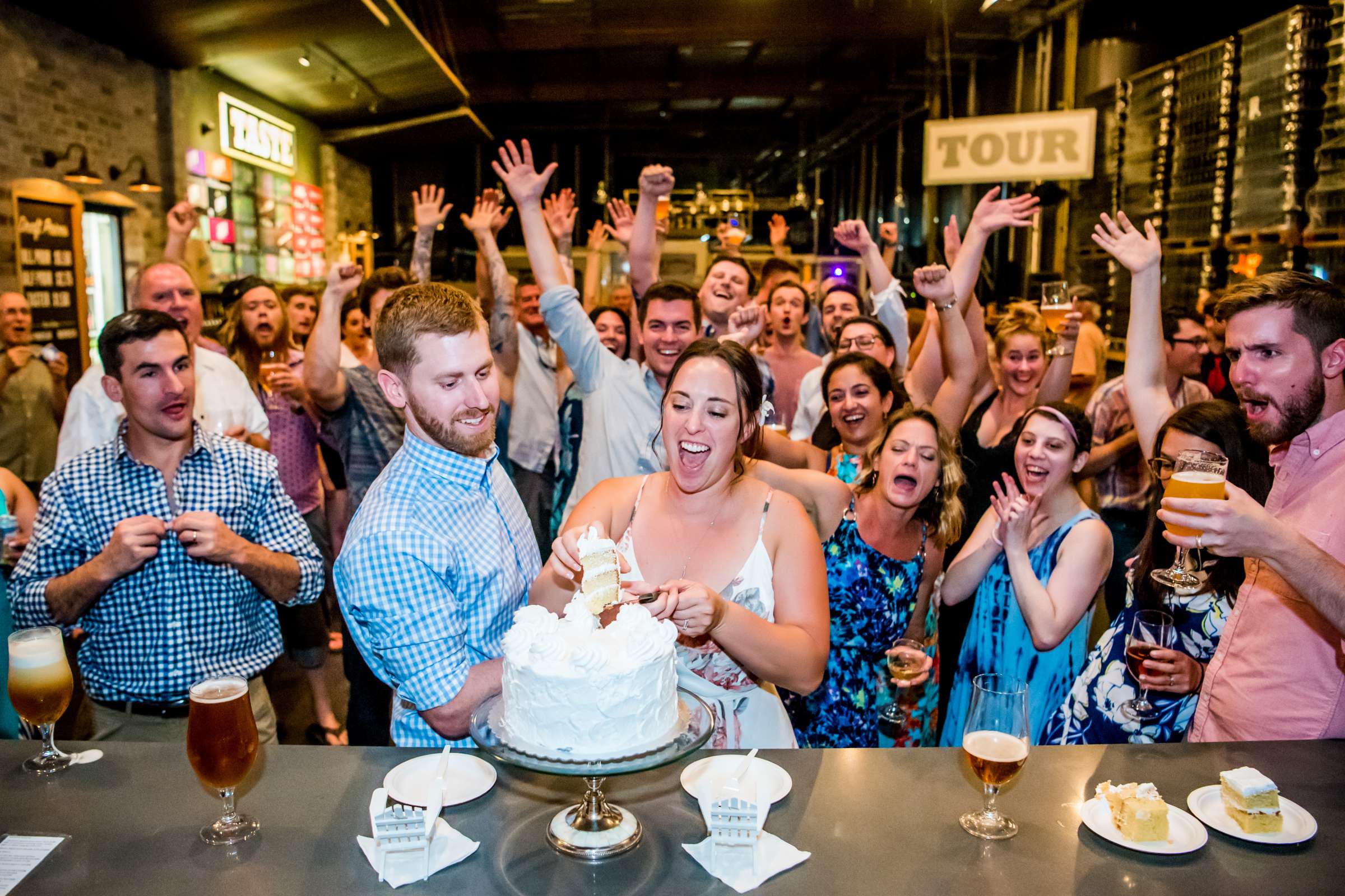 Green Flash Brewing Wedding, Stacey and Michael Wedding Photo #87 by True Photography