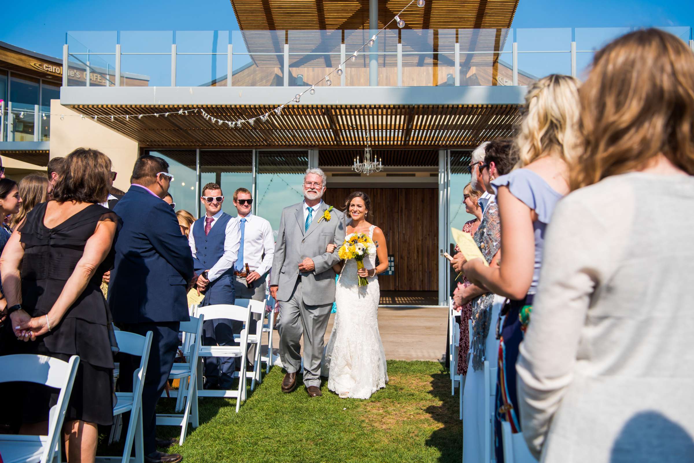 Scripps Seaside Forum Wedding coordinated by First Comes Love Weddings & Events, Emily and Casey Wedding Photo #81 by True Photography