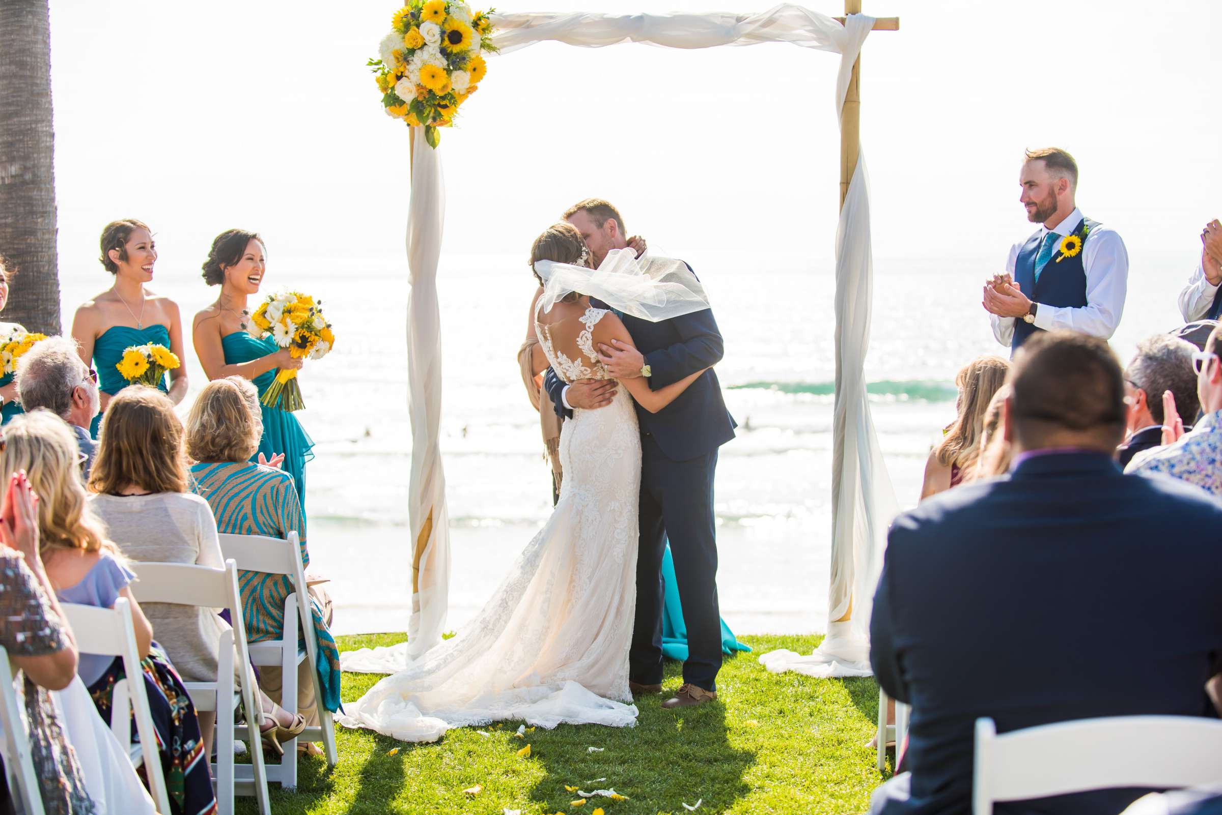 Scripps Seaside Forum Wedding coordinated by First Comes Love Weddings & Events, Emily and Casey Wedding Photo #94 by True Photography