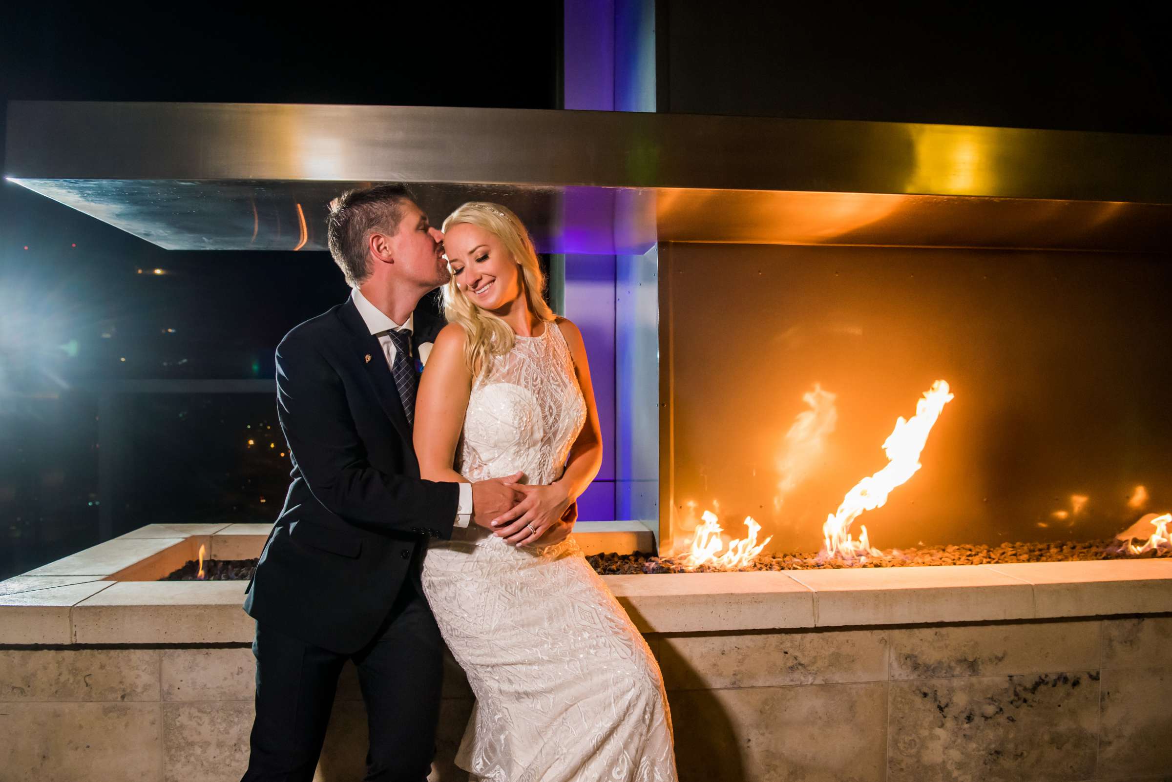 Night Shot at The Ultimate Skybox Wedding, Hilary and Matthew Wedding Photo #1 by True Photography
