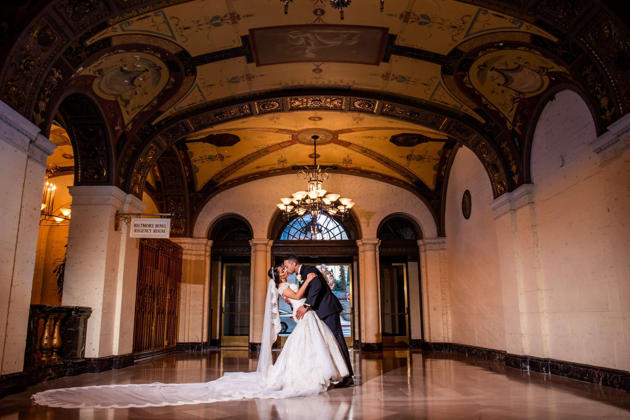 Millenium Biltmore Hotel Wedding, Maryan and Remy Wedding Photo #106 by True Photography