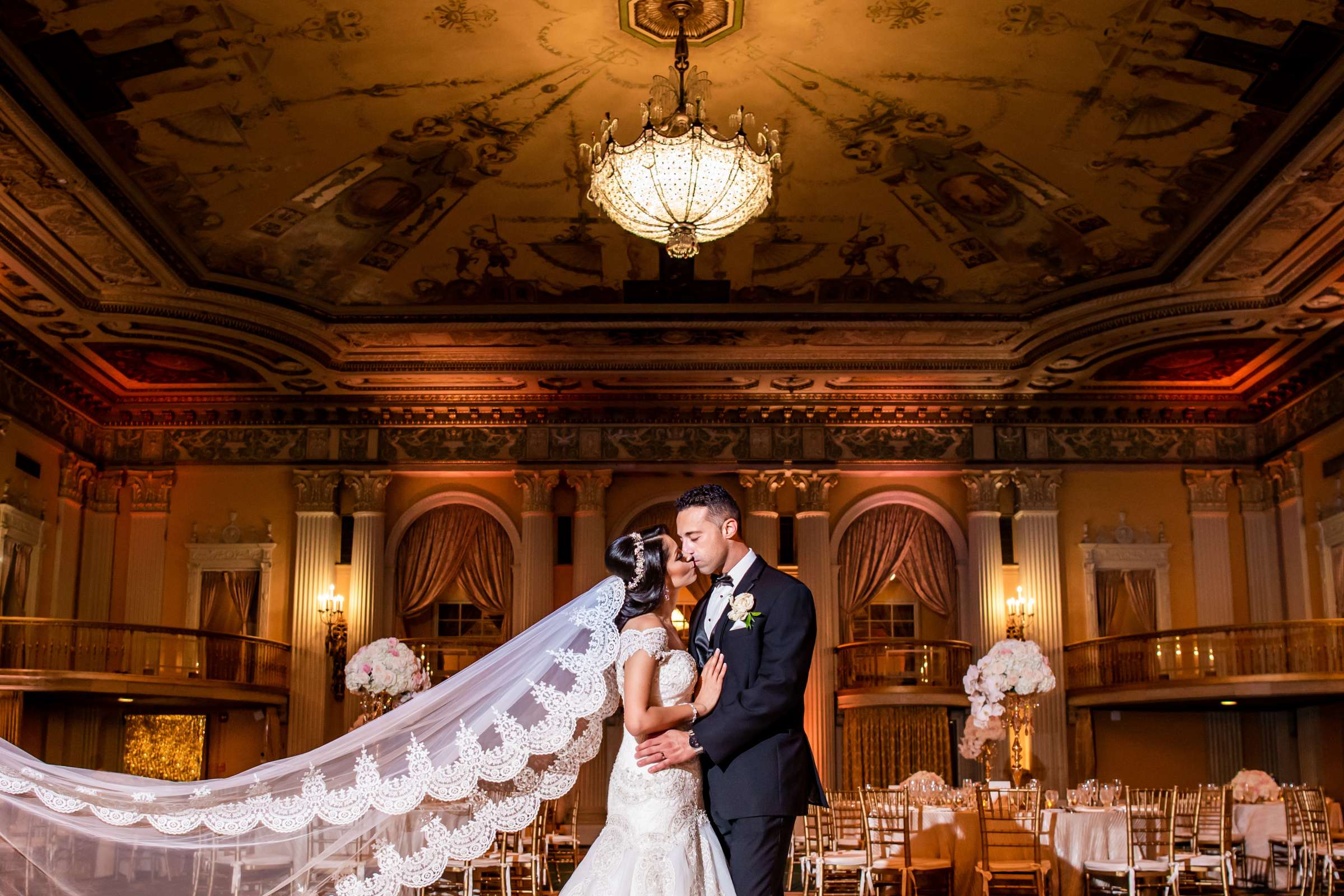 Millenium Biltmore Hotel Wedding, Maryan and Remy Wedding Photo #123 by True Photography