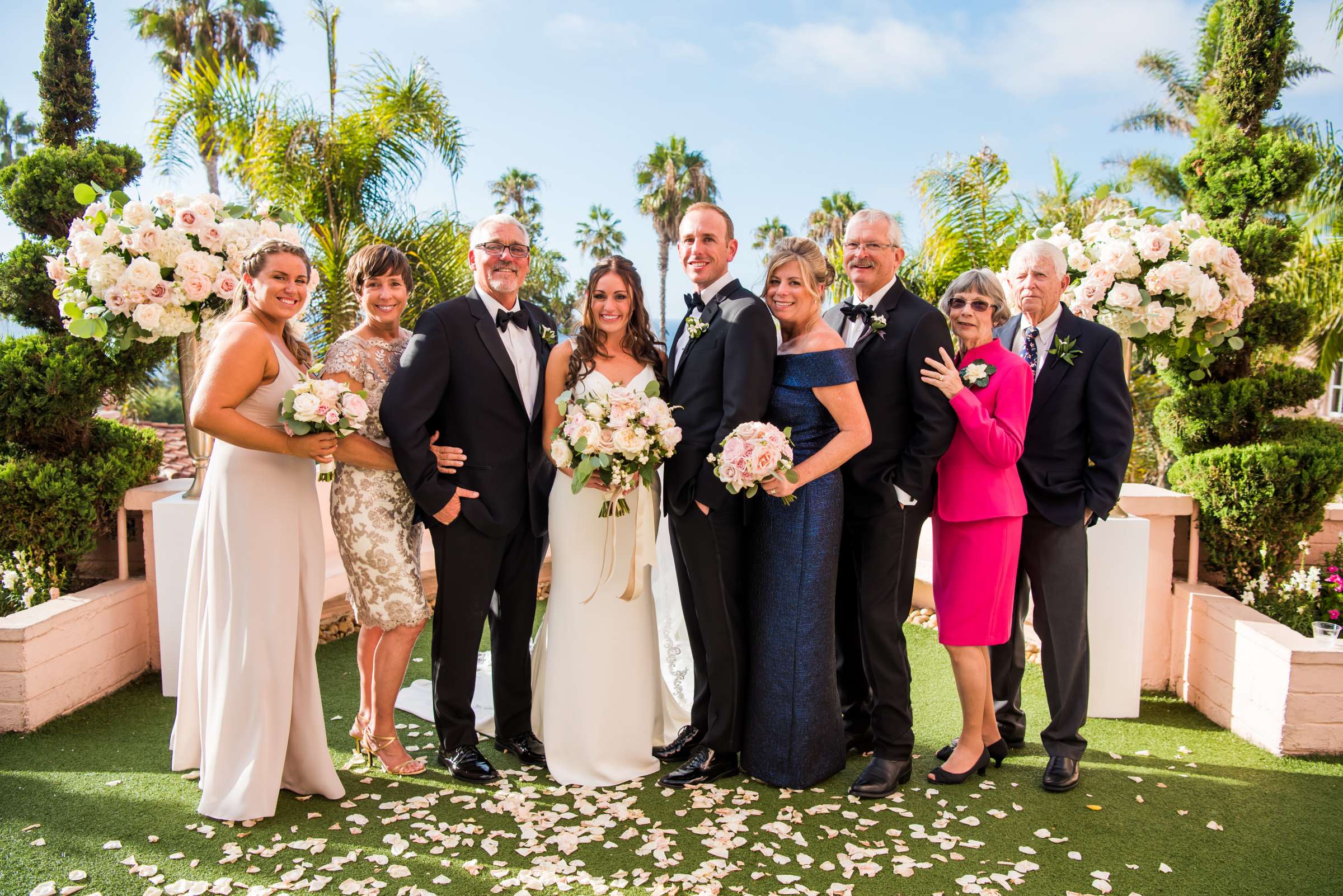 La Valencia Wedding coordinated by Sweet Blossom Weddings, Megan and Jacob Wedding Photo #77 by True Photography