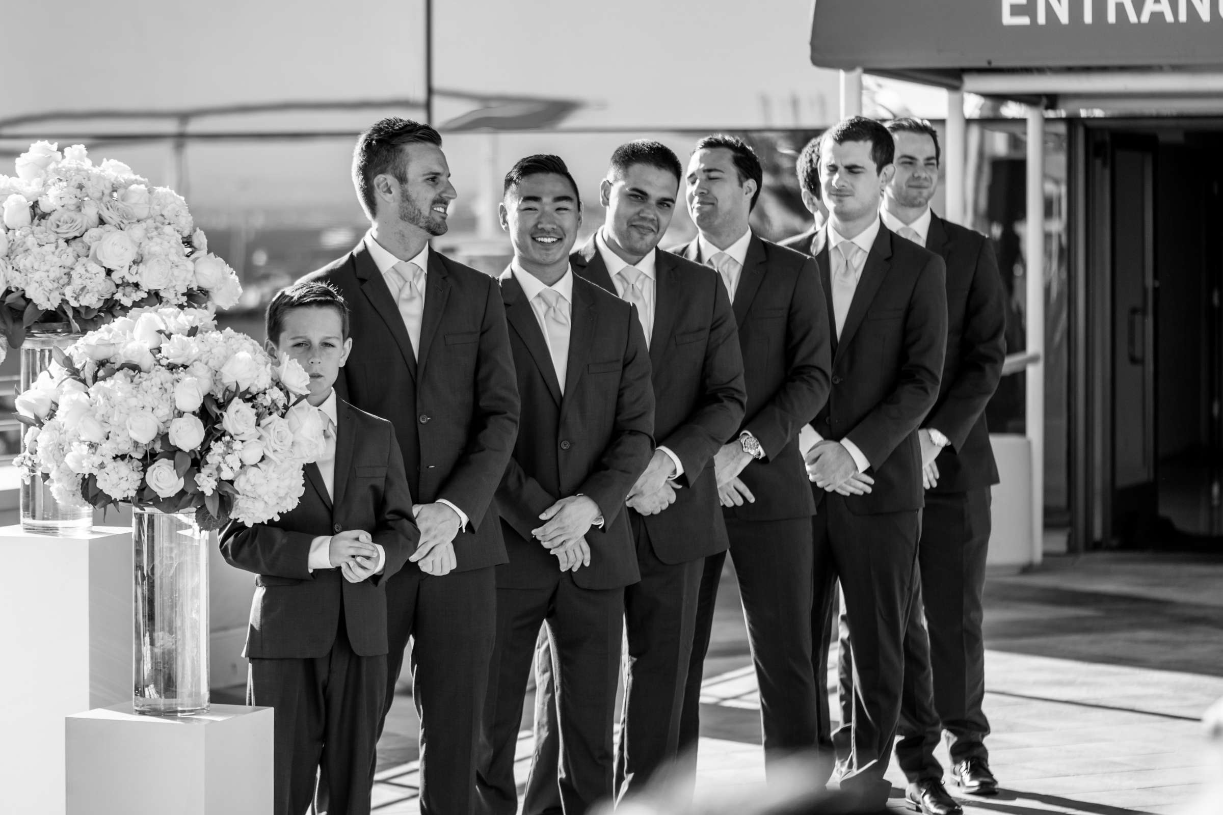 Marriott Marquis San Diego Marina Wedding coordinated by First Comes Love Weddings & Events, Kelsey and Dylan Wedding Photo #105 by True Photography