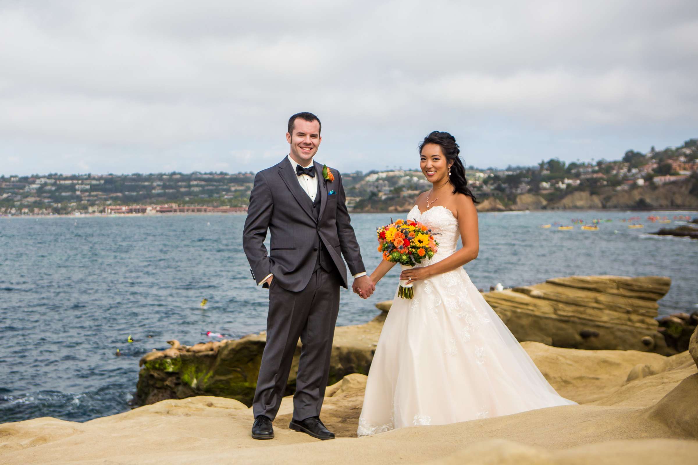 La Jolla Cove Rooftop Wedding coordinated by The Abbey Catering, Elisa and Christopher Wedding Photo #5 by True Photography