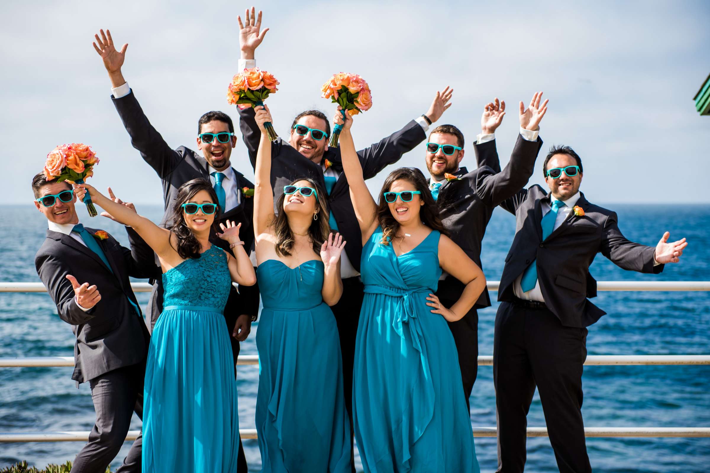 La Jolla Cove Rooftop Wedding coordinated by The Abbey Catering, Elisa and Christopher Wedding Photo #16 by True Photography