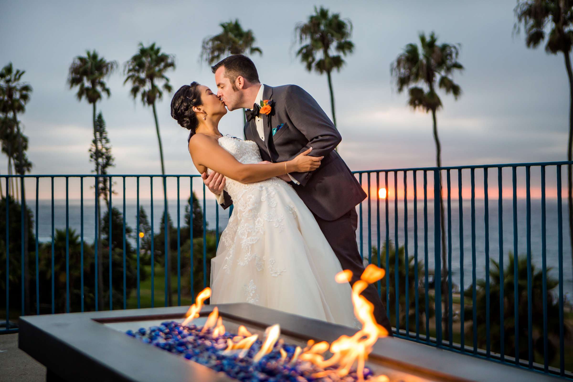 La Jolla Cove Rooftop Wedding coordinated by The Abbey Catering, Elisa and Christopher Wedding Photo #20 by True Photography