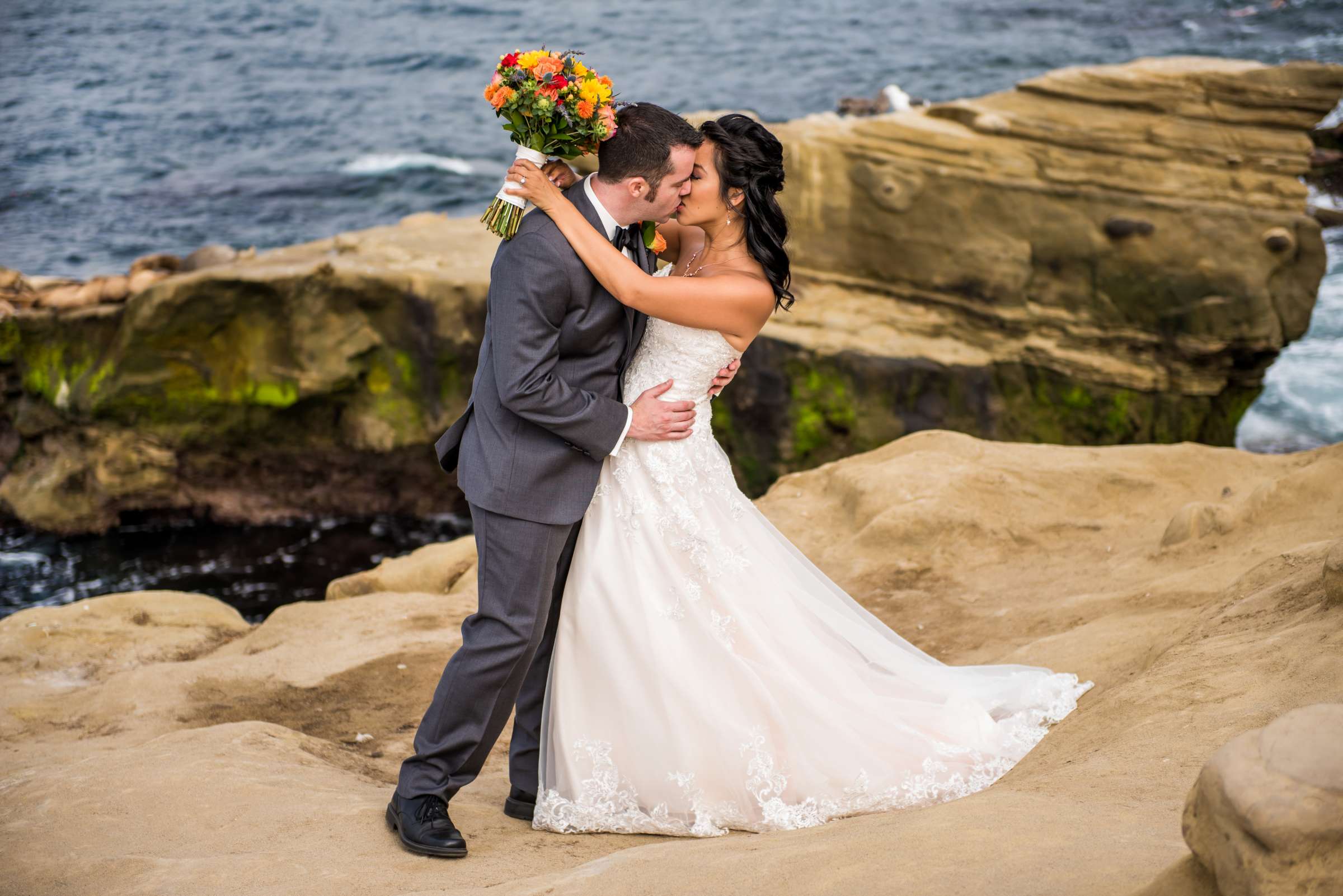 La Jolla Cove Rooftop Wedding coordinated by The Abbey Catering, Elisa and Christopher Wedding Photo #30 by True Photography