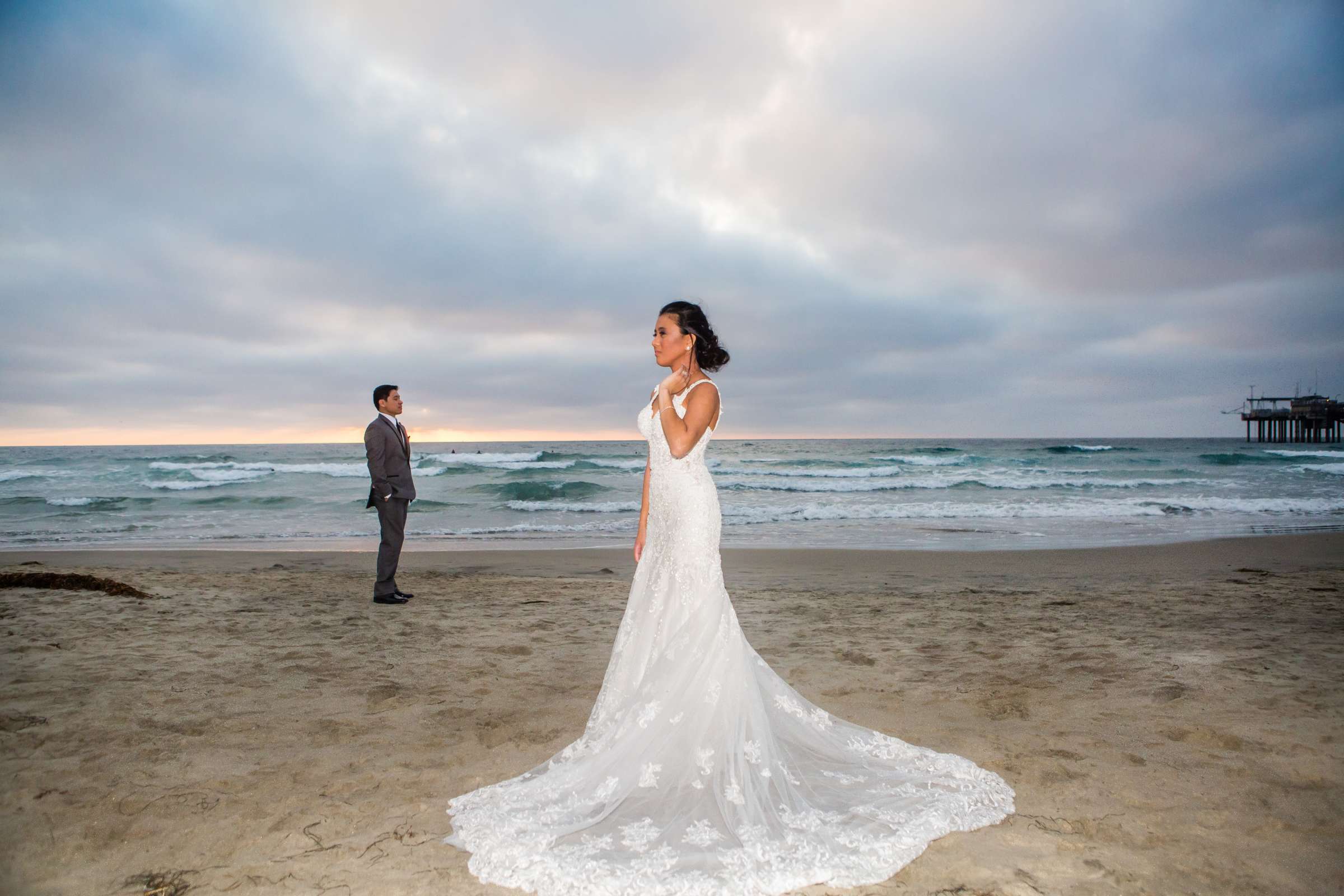 Scripps Seaside Forum Wedding coordinated by Sweet Blossom Weddings, Katrina and Mitchell Wedding Photo #88 by True Photography