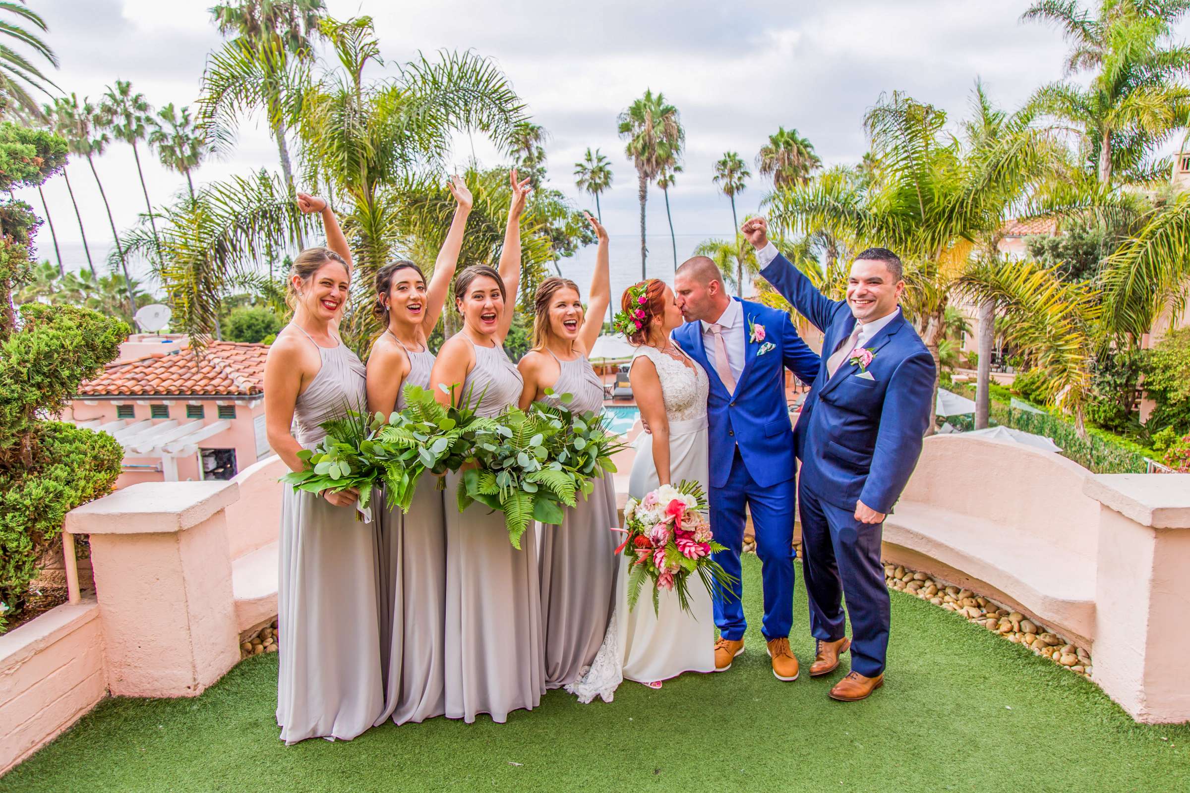 La Valencia Wedding coordinated by First Comes Love Weddings & Events, Kristin and Greg Wedding Photo #87 by True Photography