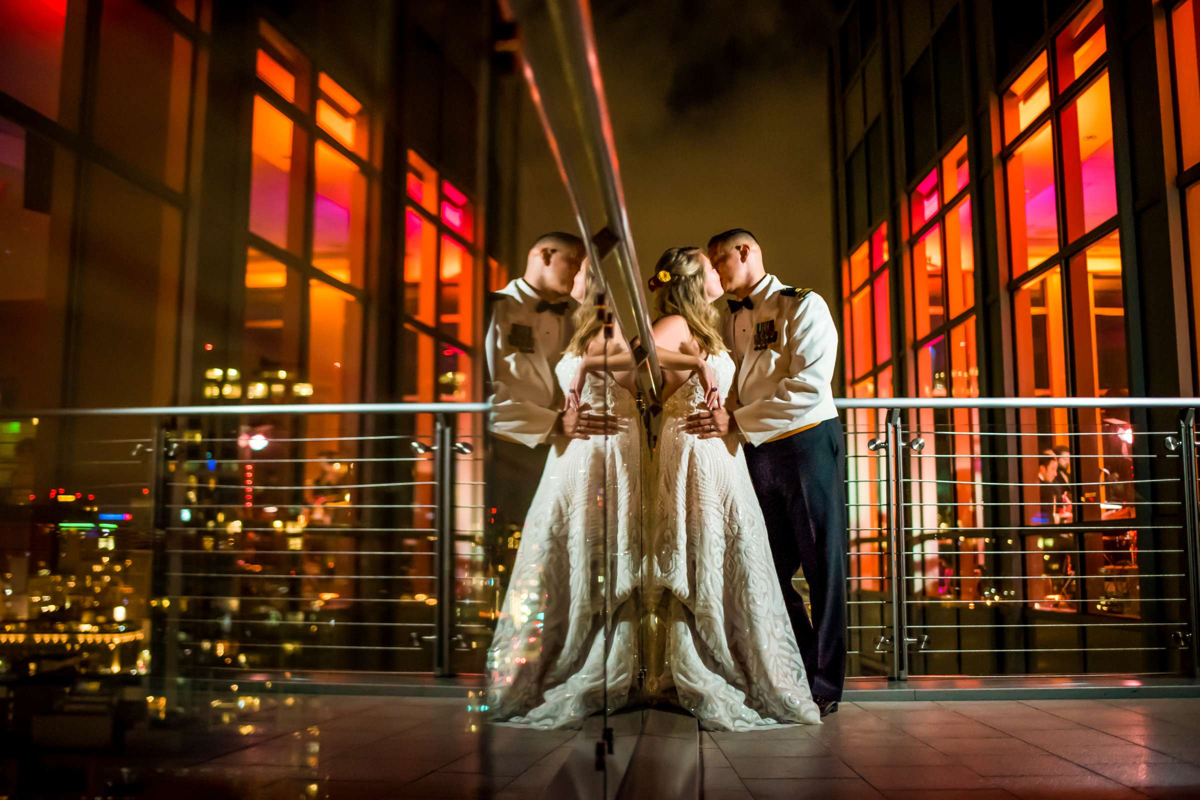 Reflection at The Ultimate Skybox Wedding, Madeleine and Domenic Wedding Photo #1 by True Photography