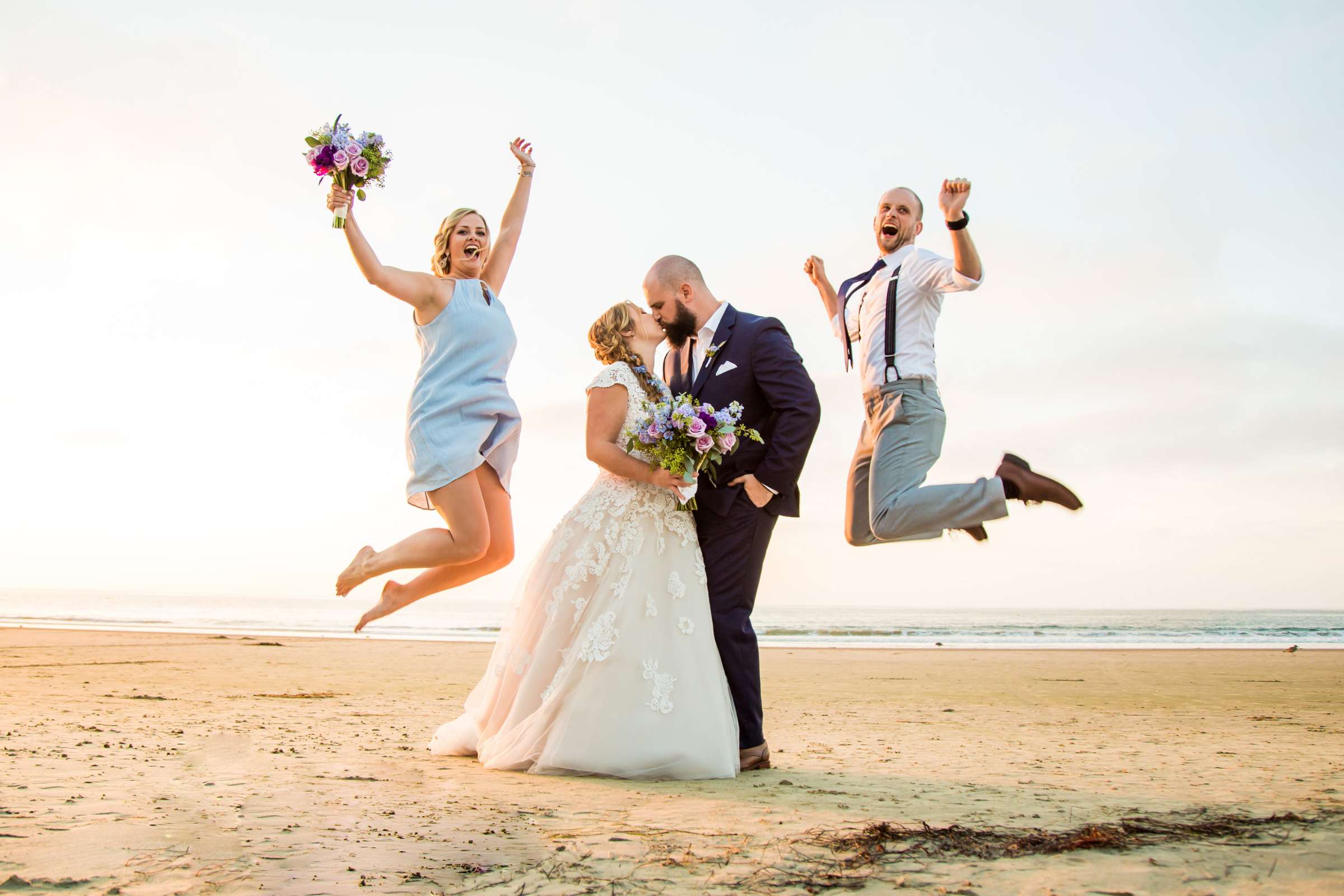Beach at La Jolla Shores Hotel Wedding, Kaeli and Josh Wedding Photo #1 by True Photography