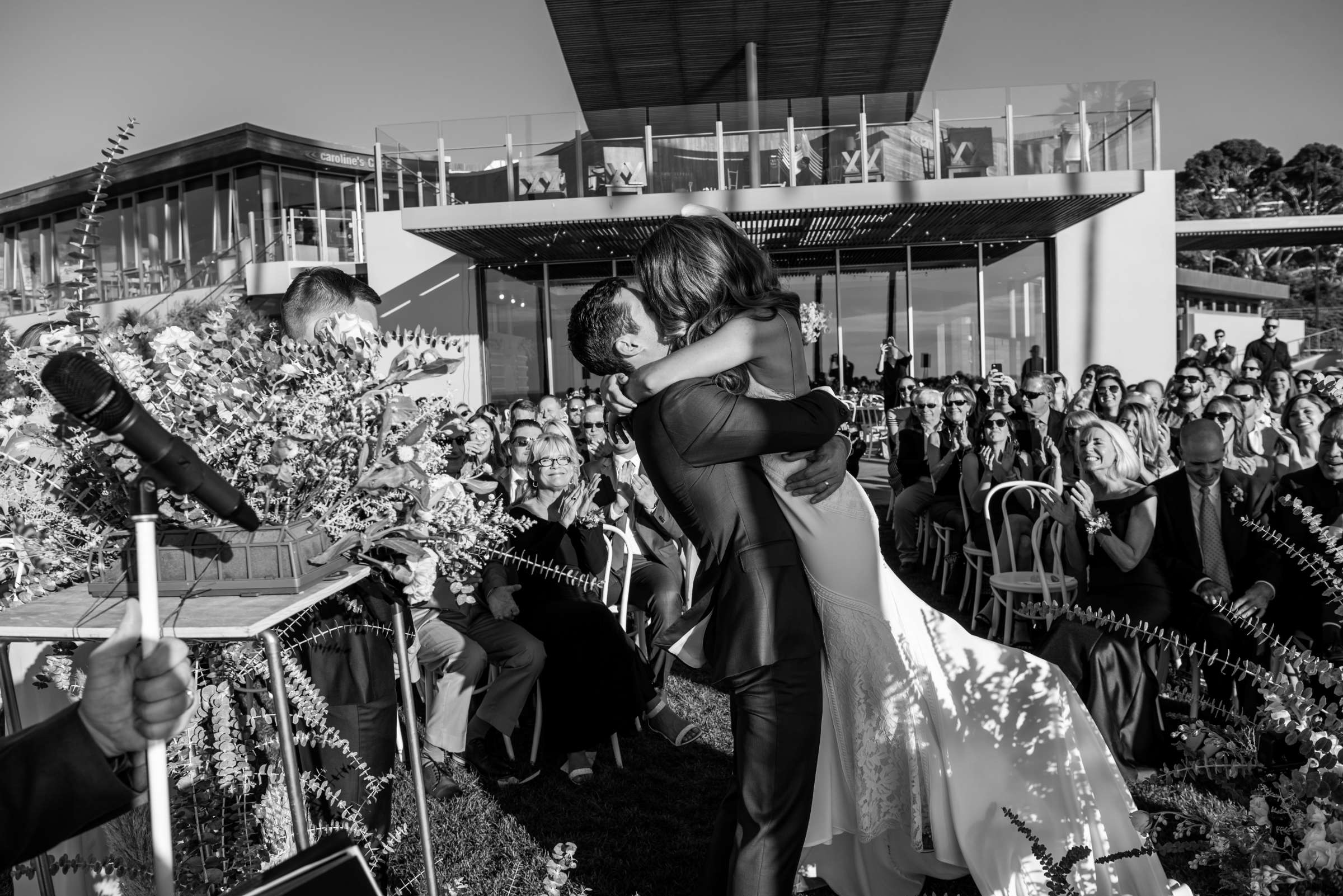 Scripps Seaside Forum Wedding coordinated by Amorology Weddings, Megan and Gregory Wedding Photo #58 by True Photography