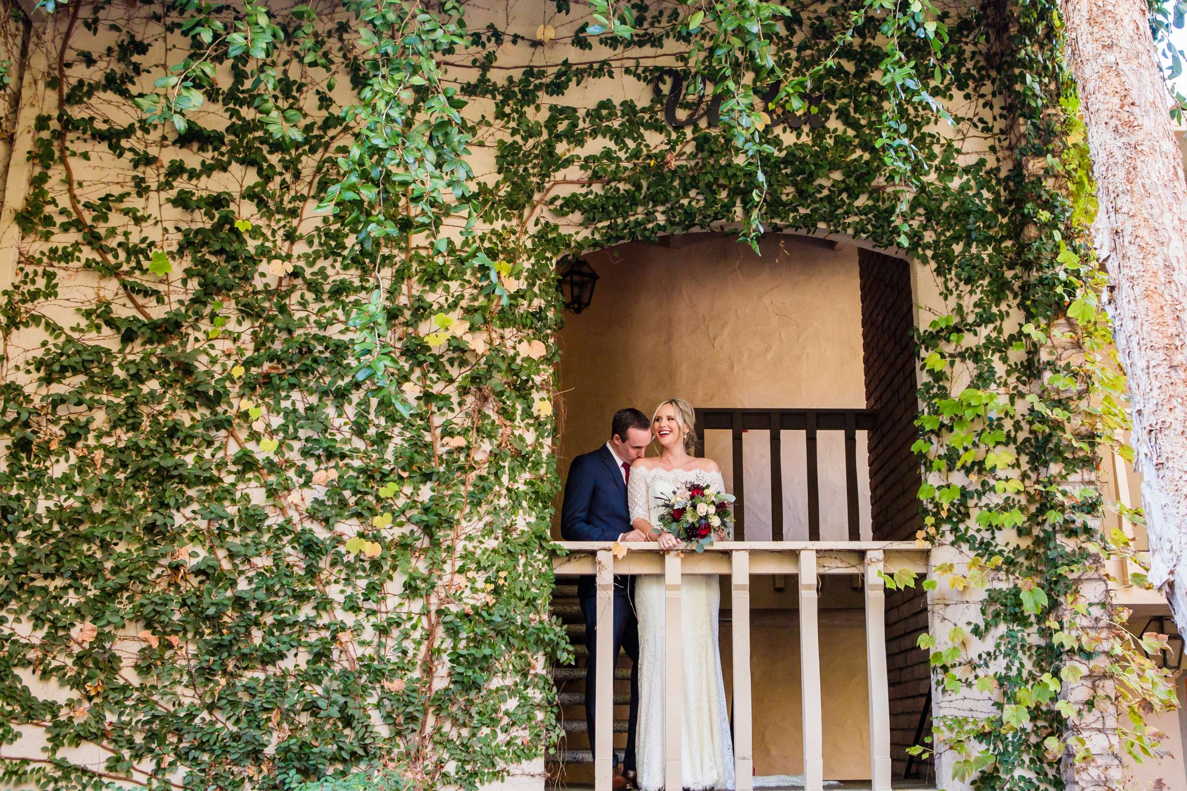 Bride and Groom at Rancho Bernardo Inn Wedding coordinated by Oh Happy Heart Events, Stefanie and Brendan Wedding Photo #76 by True Photography