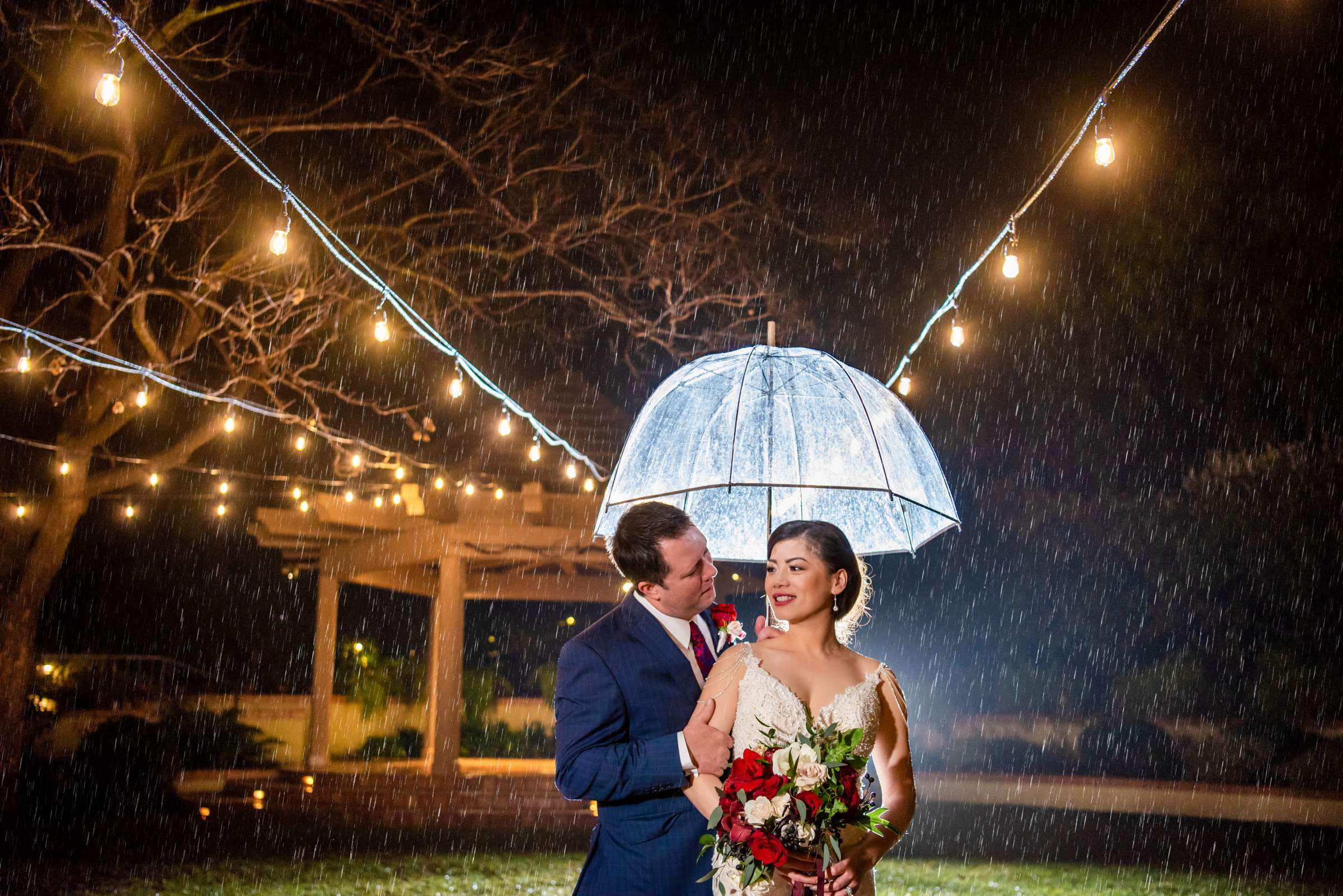 Rainy Day, Photographers Favorite at The Secret Garden at Rancho Santa Fe Wedding, Jennifer and Michael Wedding Photo #1 by True Photography