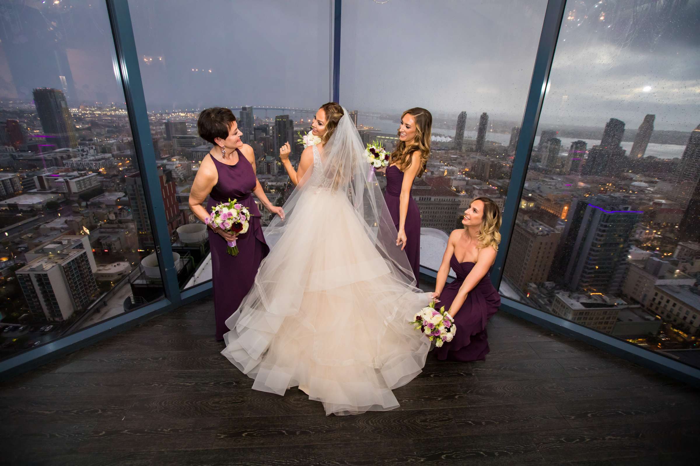 The University Club Atop Symphony Towers Wedding, Kelly and Adam Wedding Photo #10 by True Photography