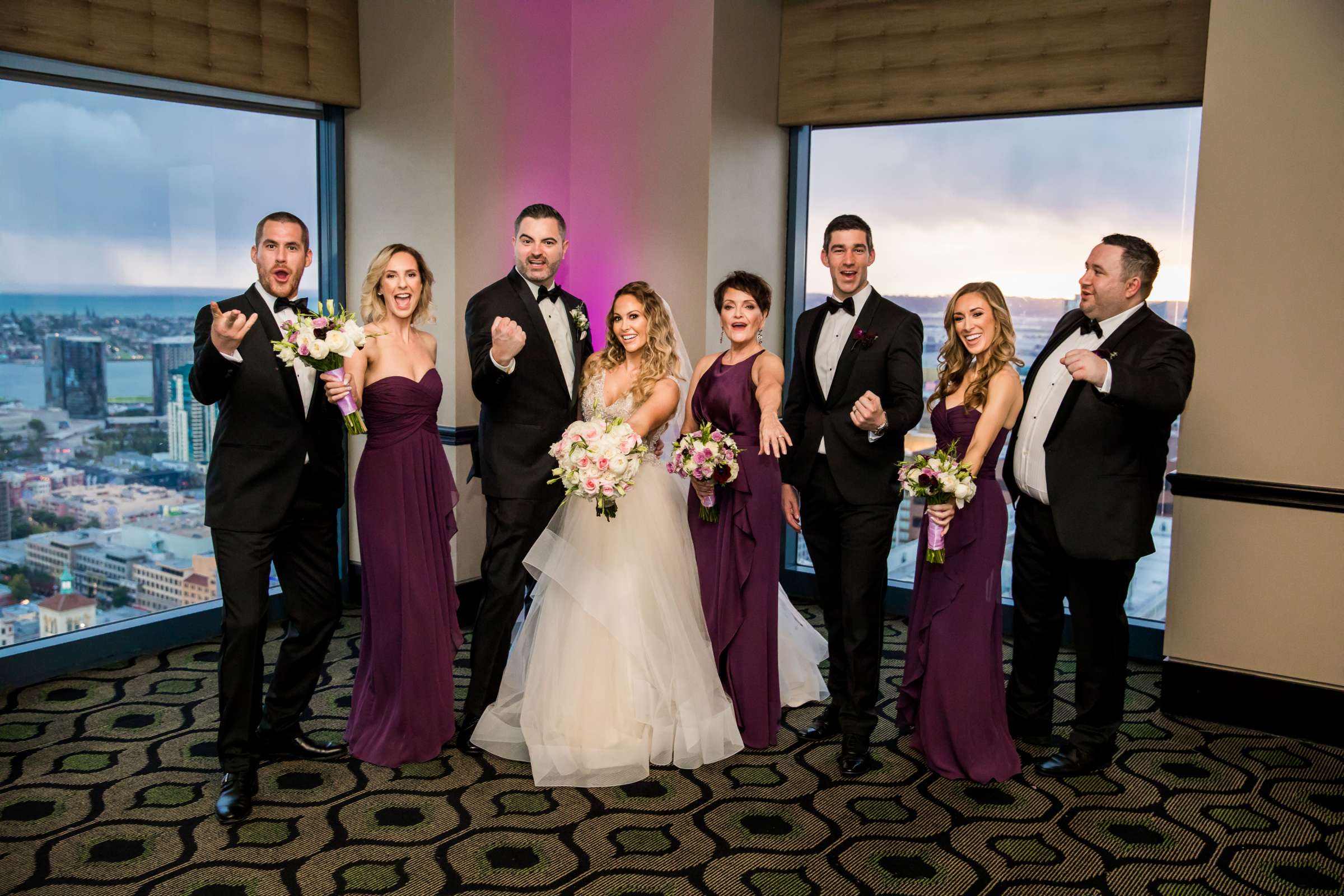 The University Club Atop Symphony Towers Wedding, Kelly and Adam Wedding Photo #12 by True Photography
