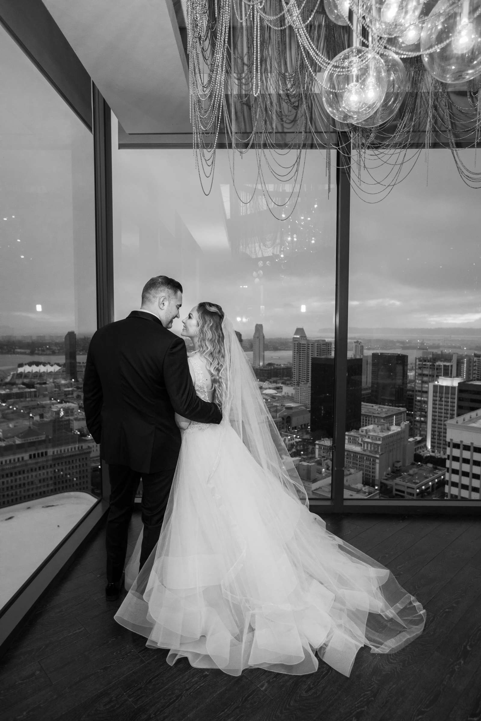 The University Club Atop Symphony Towers Wedding, Kelly and Adam Wedding Photo #41 by True Photography