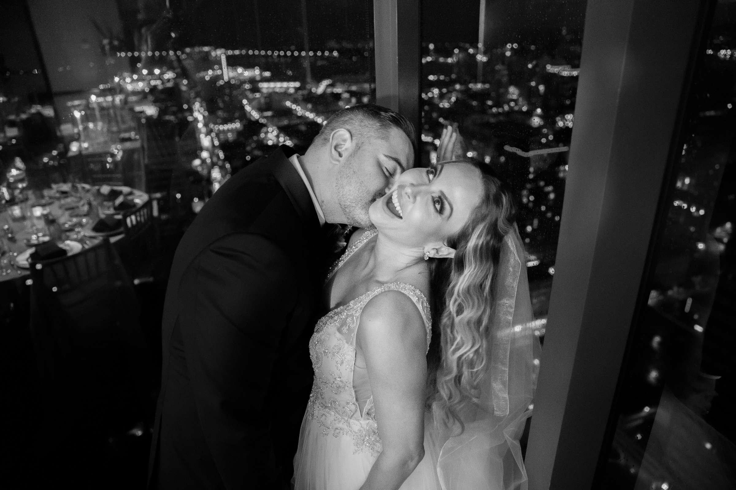 The University Club Atop Symphony Towers Wedding, Kelly and Adam Wedding Photo #50 by True Photography