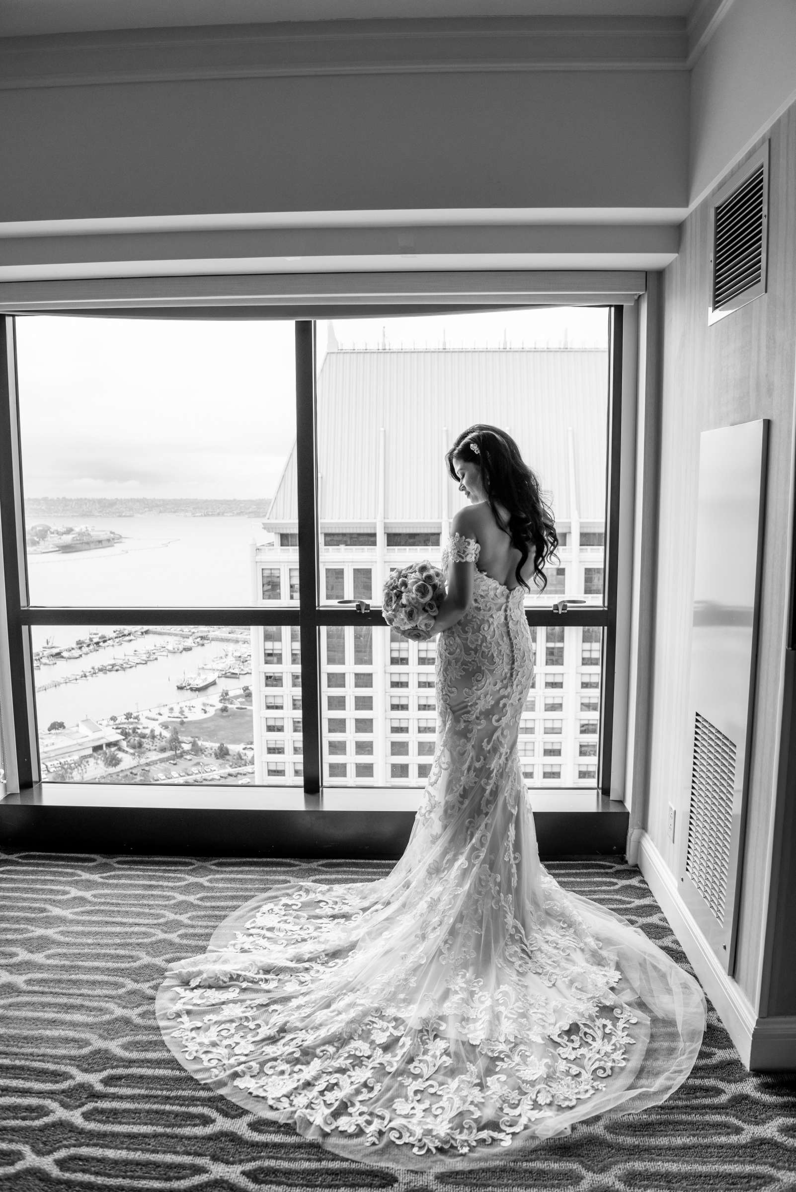 Manchester Grand Hyatt San Diego Wedding coordinated by Bella Mia Exclusive Events, Paula and Jimmy Wedding Photo #7 by True Photography