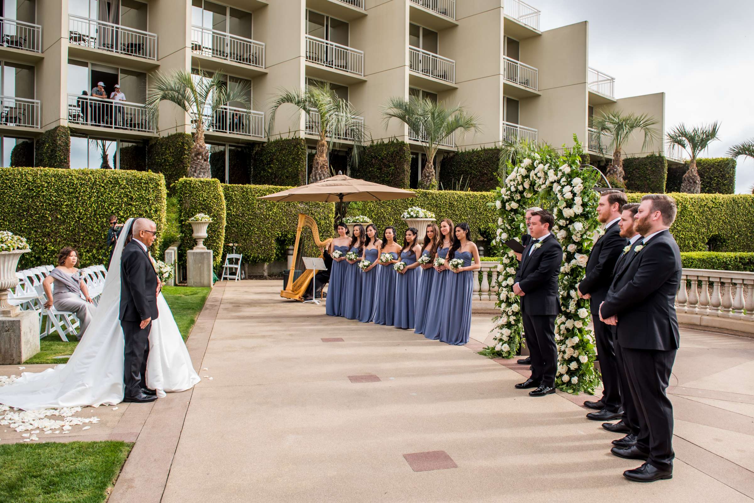 Hilton La Jolla Torrey Pines Wedding coordinated by Sweet Blossom Weddings, Jennifer and Sean Wedding Photo #77 by True Photography