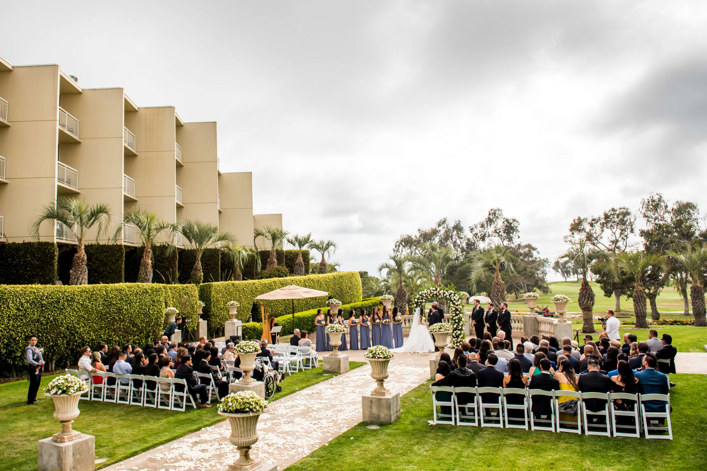 Hilton La Jolla Torrey Pines Wedding coordinated by Sweet Blossom Weddings, Jennifer and Sean Wedding Photo #85 by True Photography