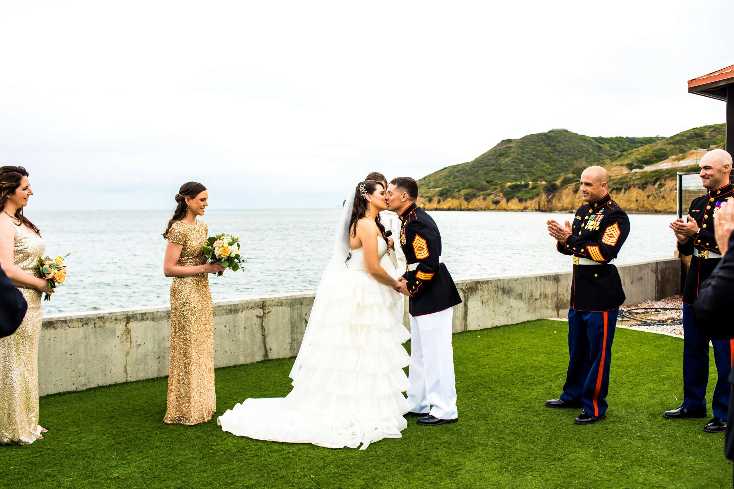 Ocean View Room Wedding coordinated by San Diego Life Events, Jenny and Brad Wedding Photo #85 by True Photography