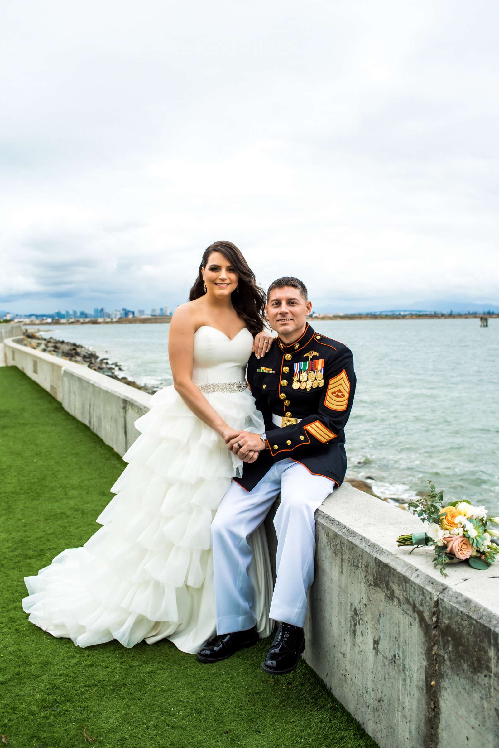 Ocean View Room Wedding coordinated by San Diego Life Events, Jenny and Brad Wedding Photo #114 by True Photography