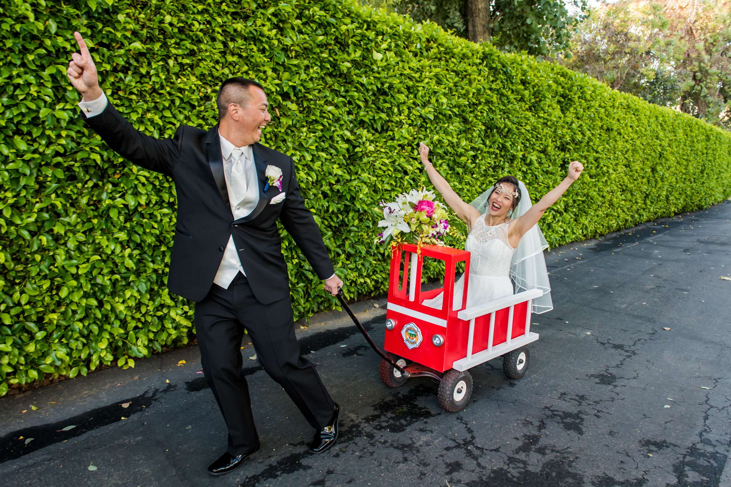 Funny moment at Grand Tradition Estate Wedding, Melissa and Mike Wedding Photo #1 by True Photography