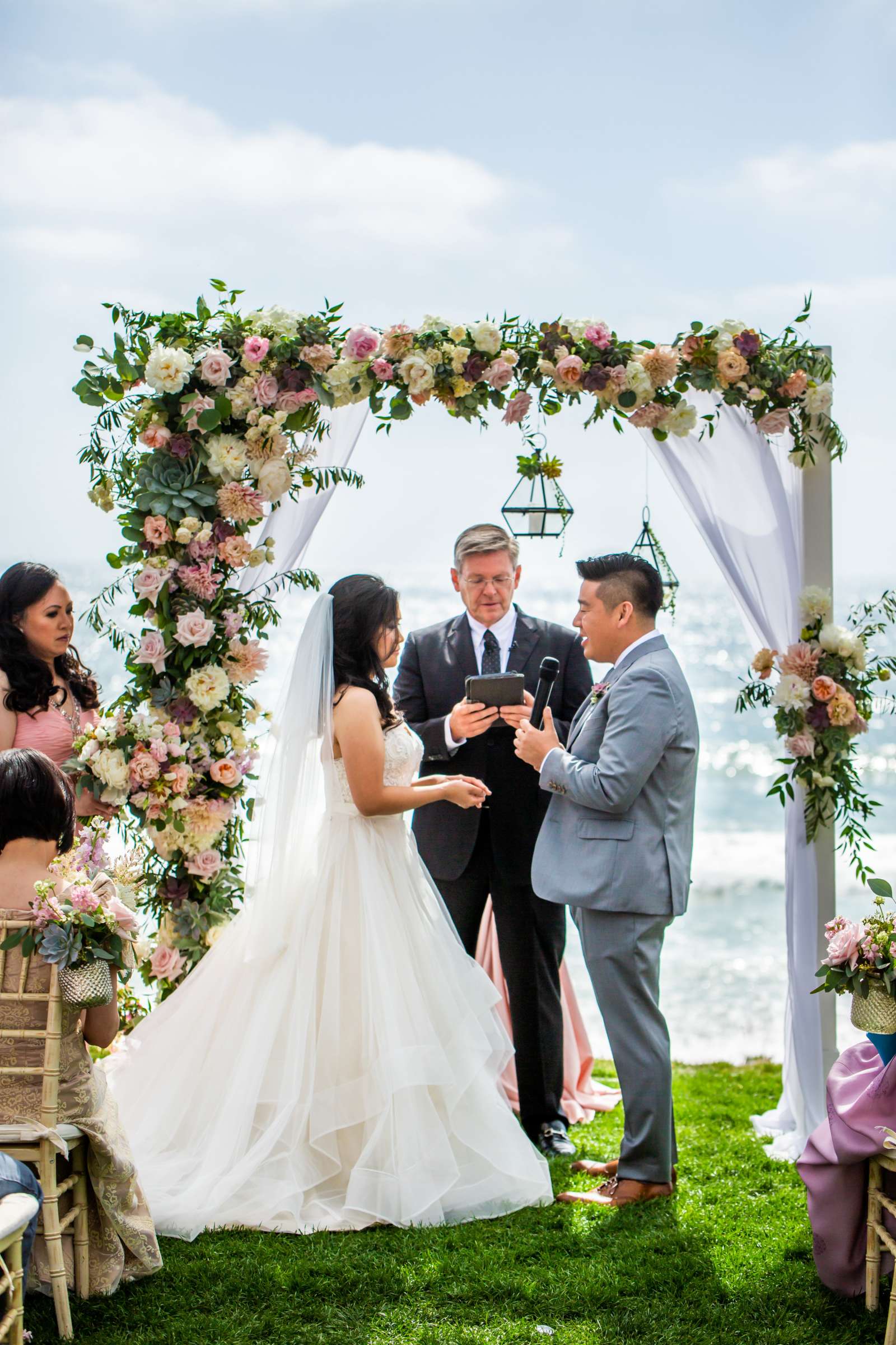 Scripps Seaside Forum Wedding coordinated by First Comes Love Weddings & Events, Beth and Brian Wedding Photo #89 by True Photography