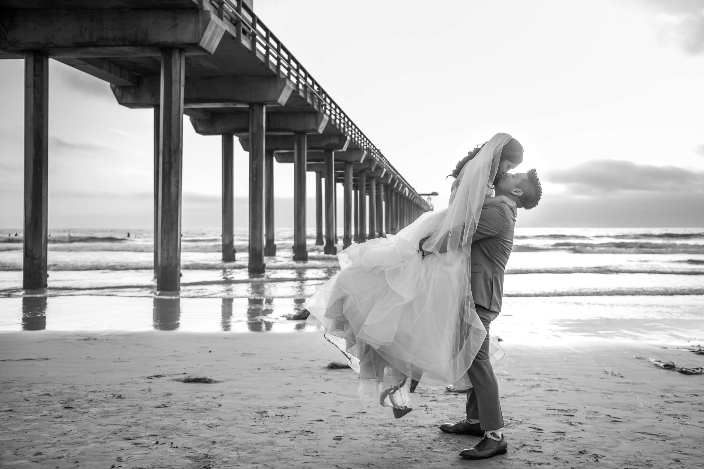 Scripps Seaside Forum Wedding coordinated by First Comes Love Weddings & Events, Beth and Brian Wedding Photo #146 by True Photography