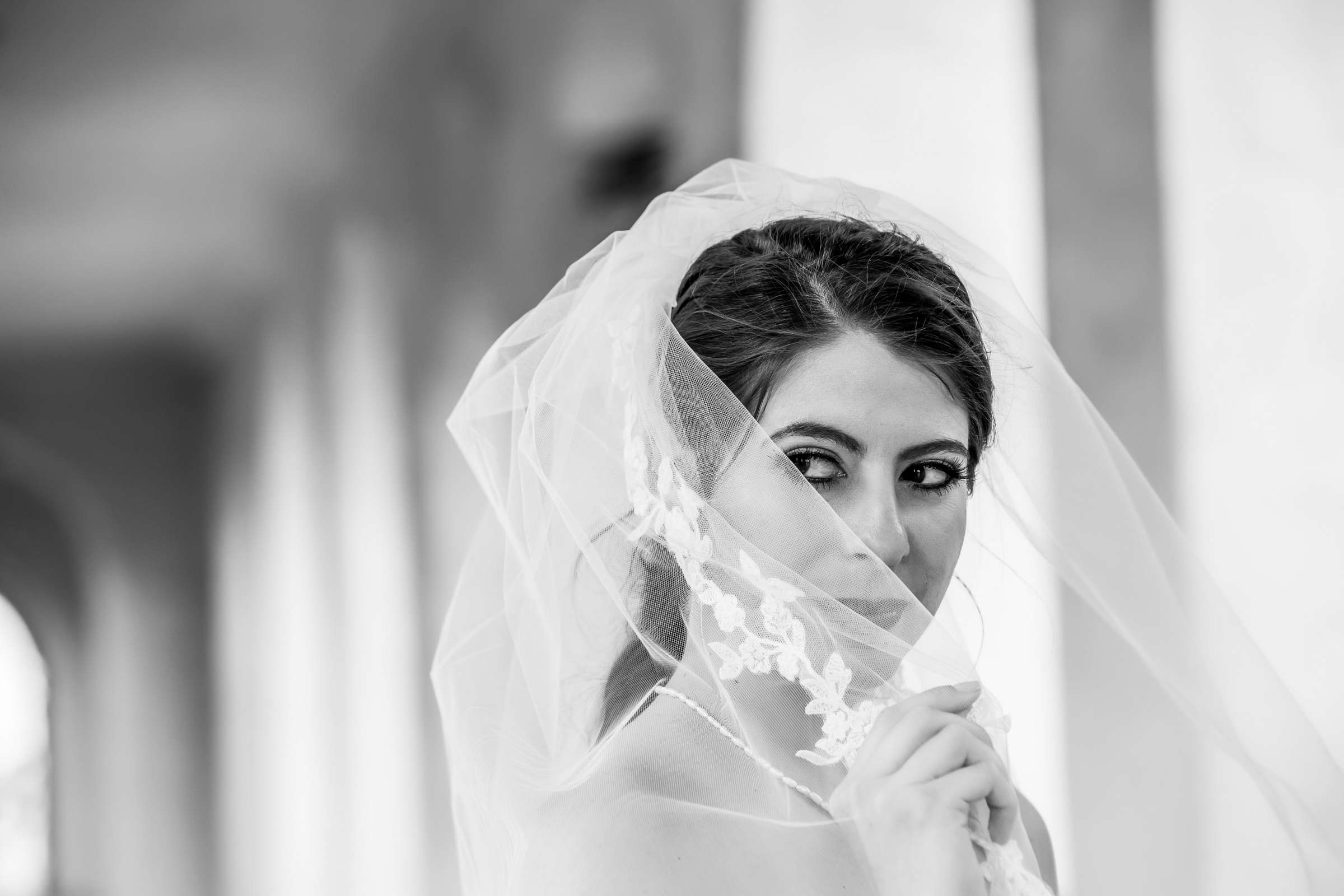 Veil at Wedding, Bernadette and Carlo Wedding Photo #25 by True Photography