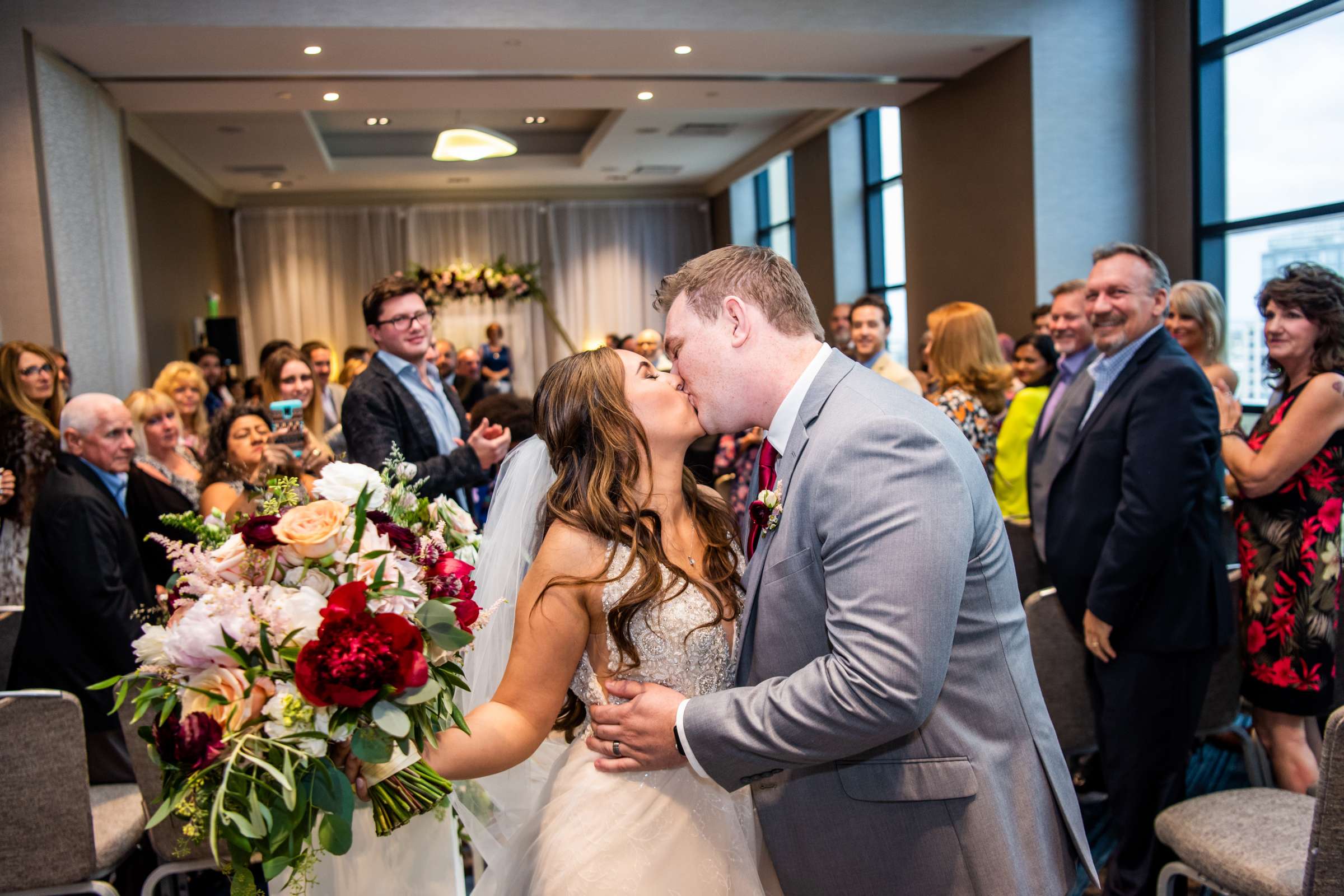 Manchester Grand Hyatt San Diego Wedding coordinated by First Comes Love Weddings & Events, Brittany and Chris Wedding Photo #73 by True Photography