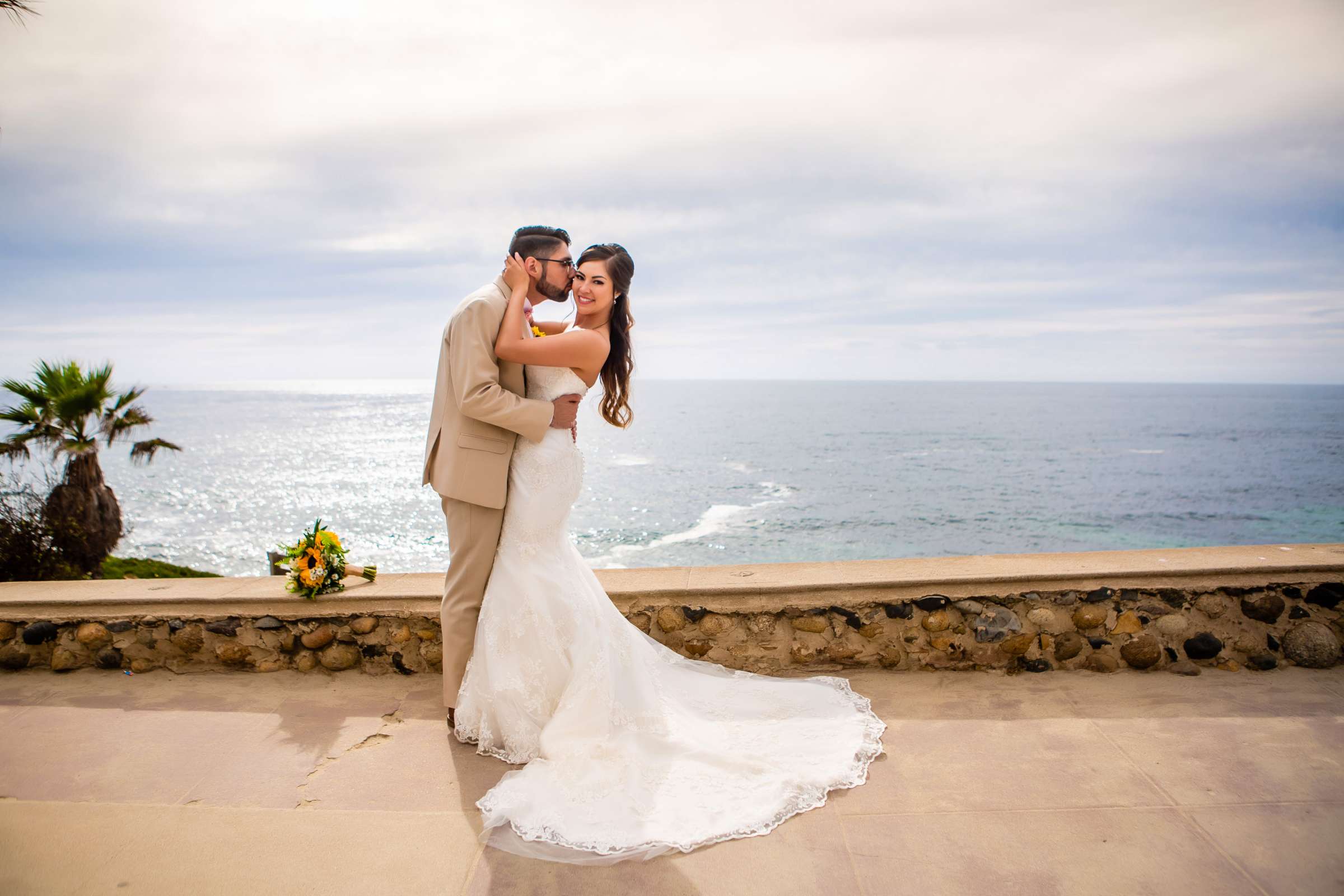 La Jolla Woman's Club Wedding coordinated by Here Is To Love, Brigid and Raheem Wedding Photo #1 by True Photography
