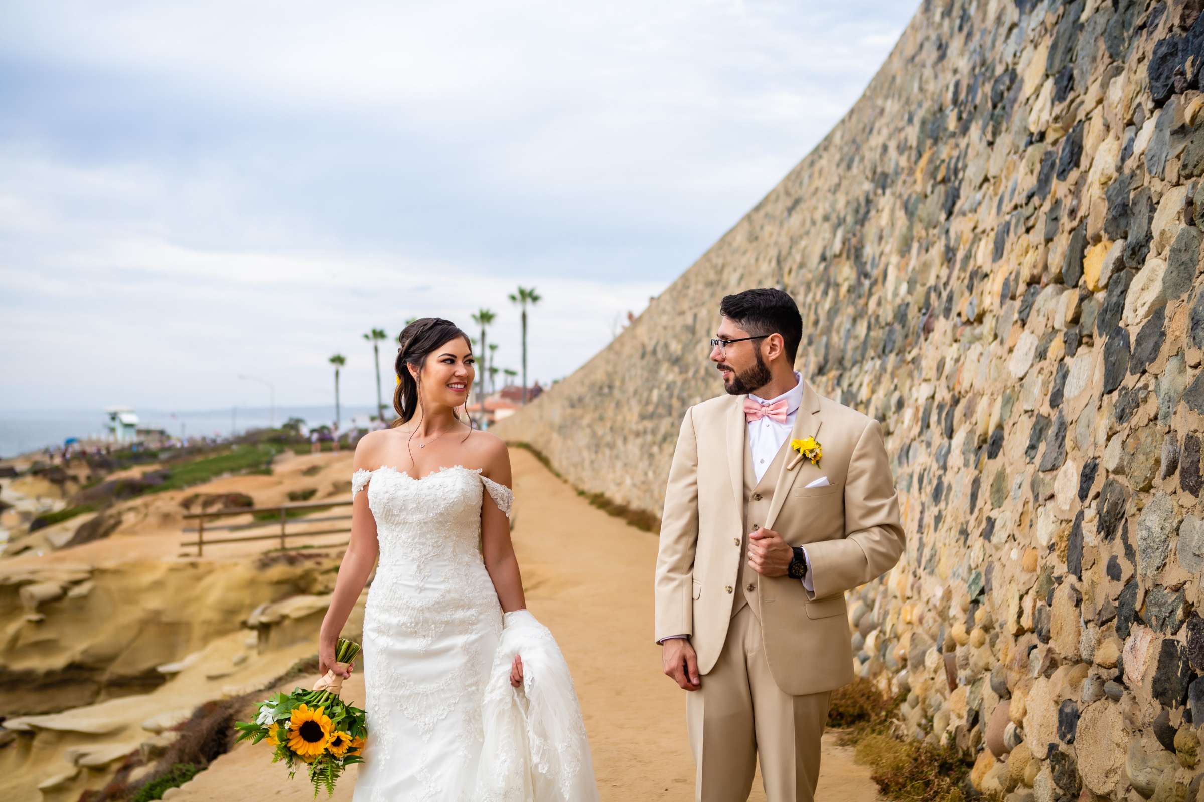 La Jolla Woman's Club Wedding coordinated by Here Is To Love, Brigid and Raheem Wedding Photo #23 by True Photography