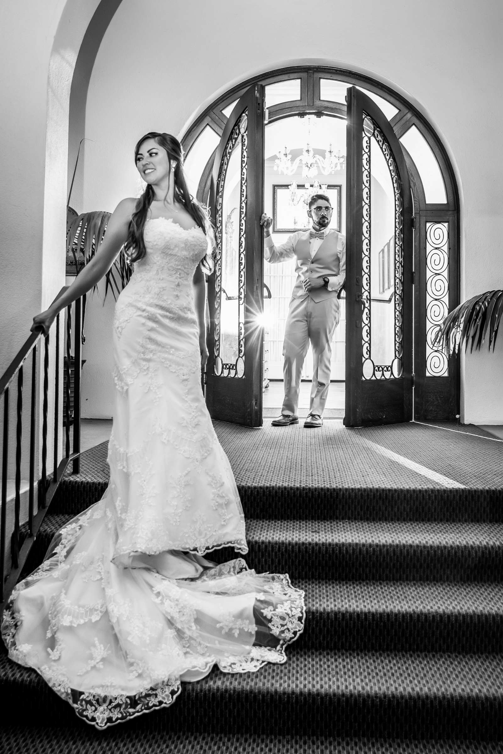 La Jolla Woman's Club Wedding coordinated by Here Is To Love, Brigid and Raheem Wedding Photo #158 by True Photography