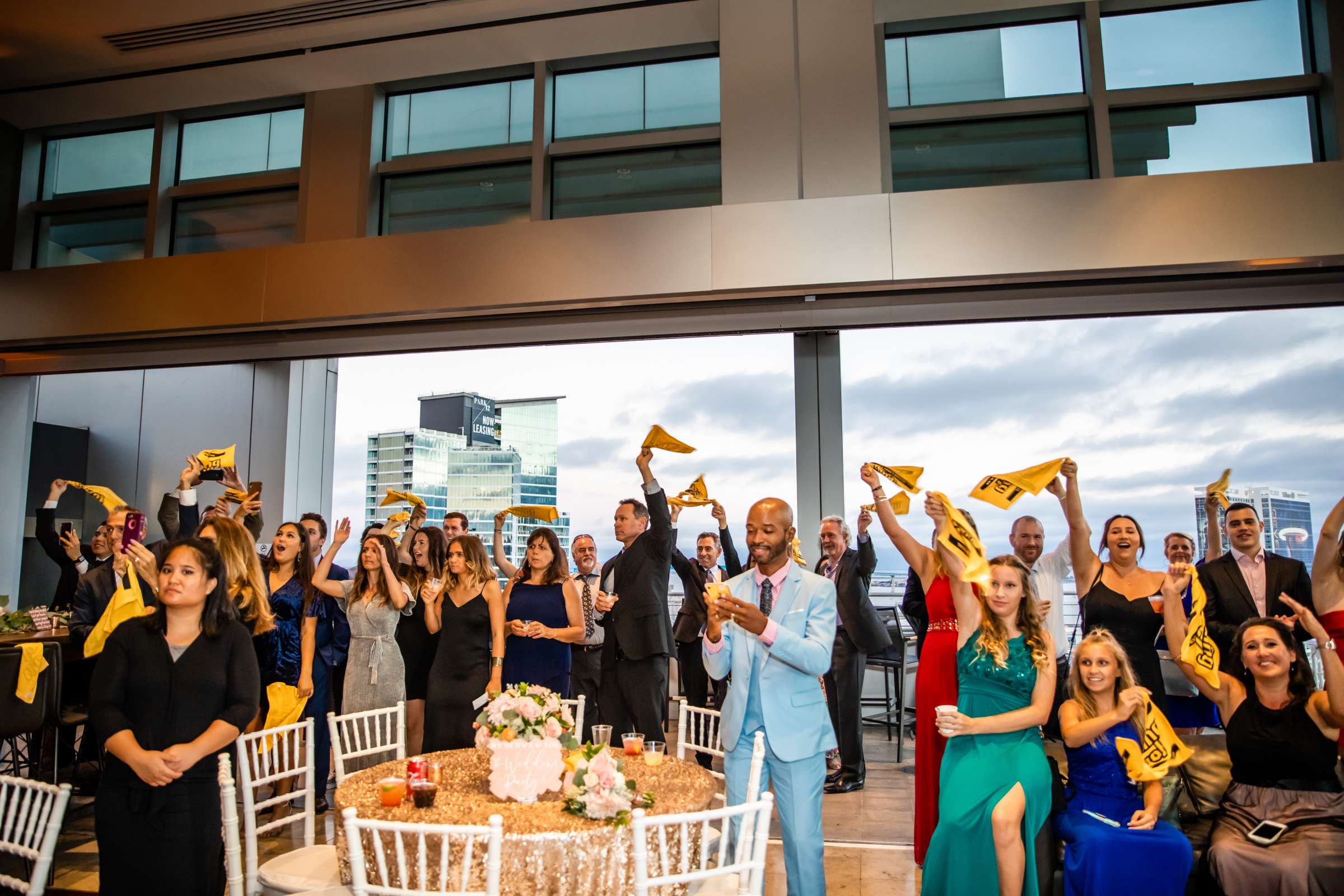 The Ultimate Skybox Wedding, Abby and Joshua Wedding Photo #128 by True Photography