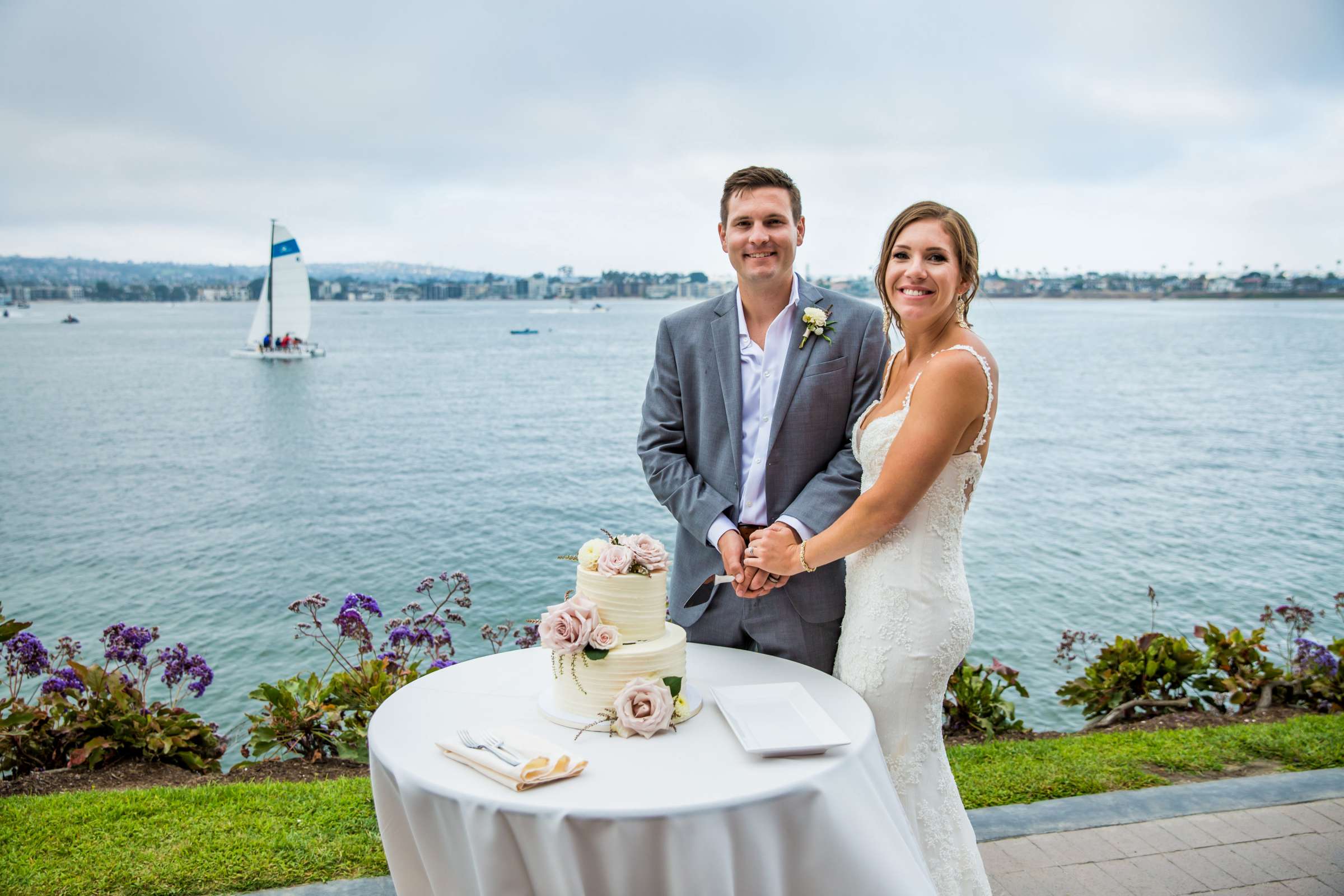 San Diego Rowing Club | The Garty Pavilion Wedding coordinated by Ivory + Stone Event Co., Emily and Tommy Wedding Photo #123 by True Photography