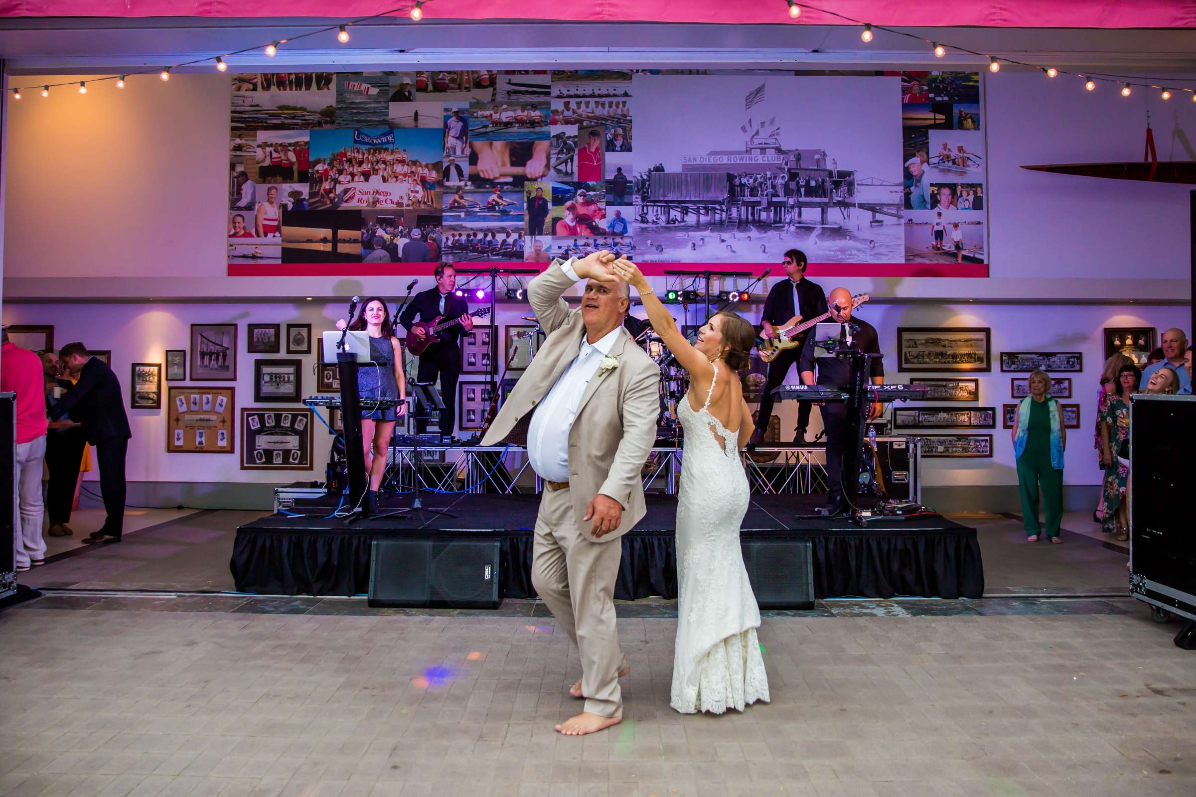 San Diego Rowing Club | The Garty Pavilion Wedding coordinated by Ivory + Stone Event Co., Emily and Tommy Wedding Photo #128 by True Photography