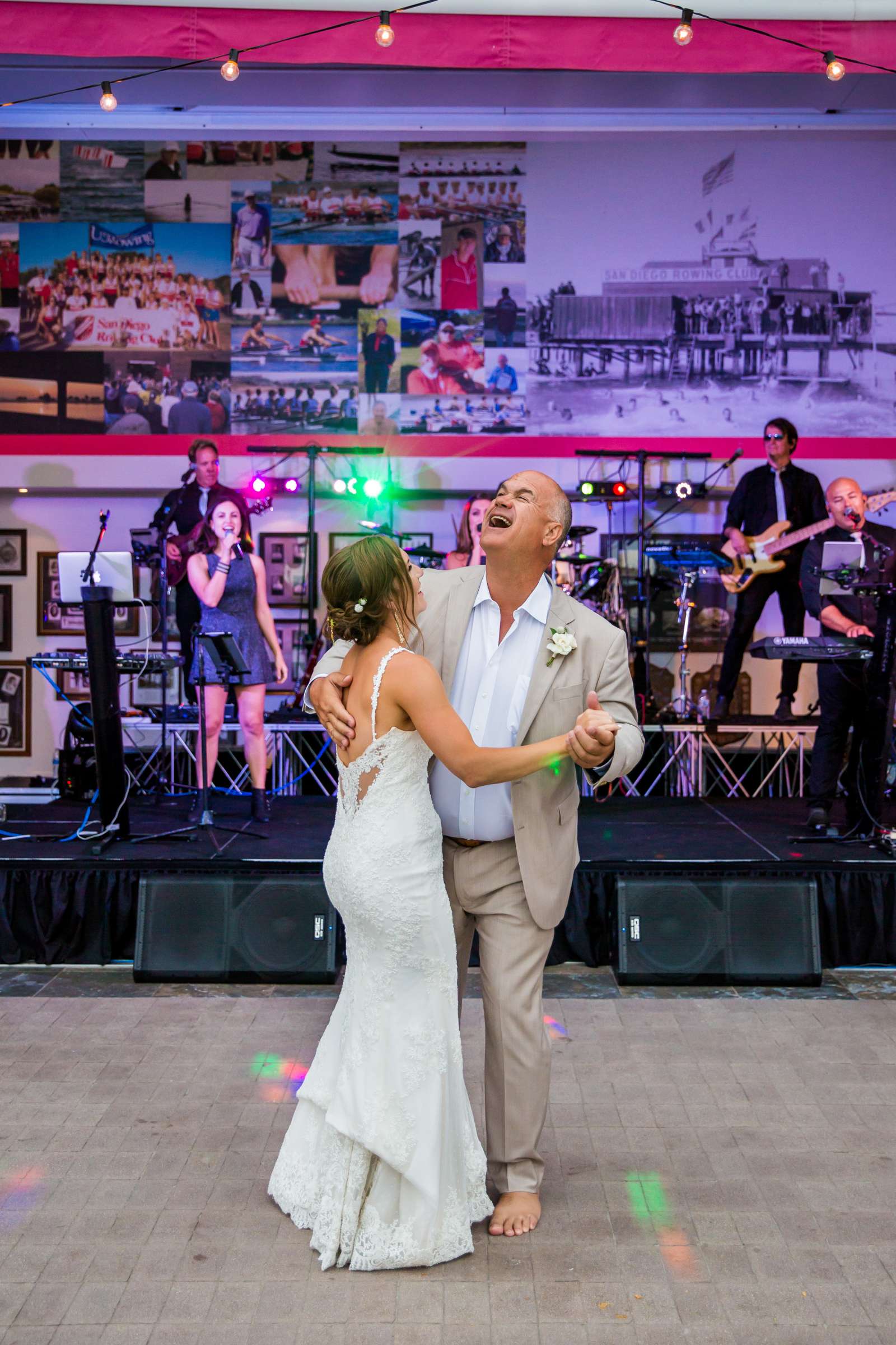 San Diego Rowing Club | The Garty Pavilion Wedding coordinated by Ivory + Stone Event Co., Emily and Tommy Wedding Photo #129 by True Photography