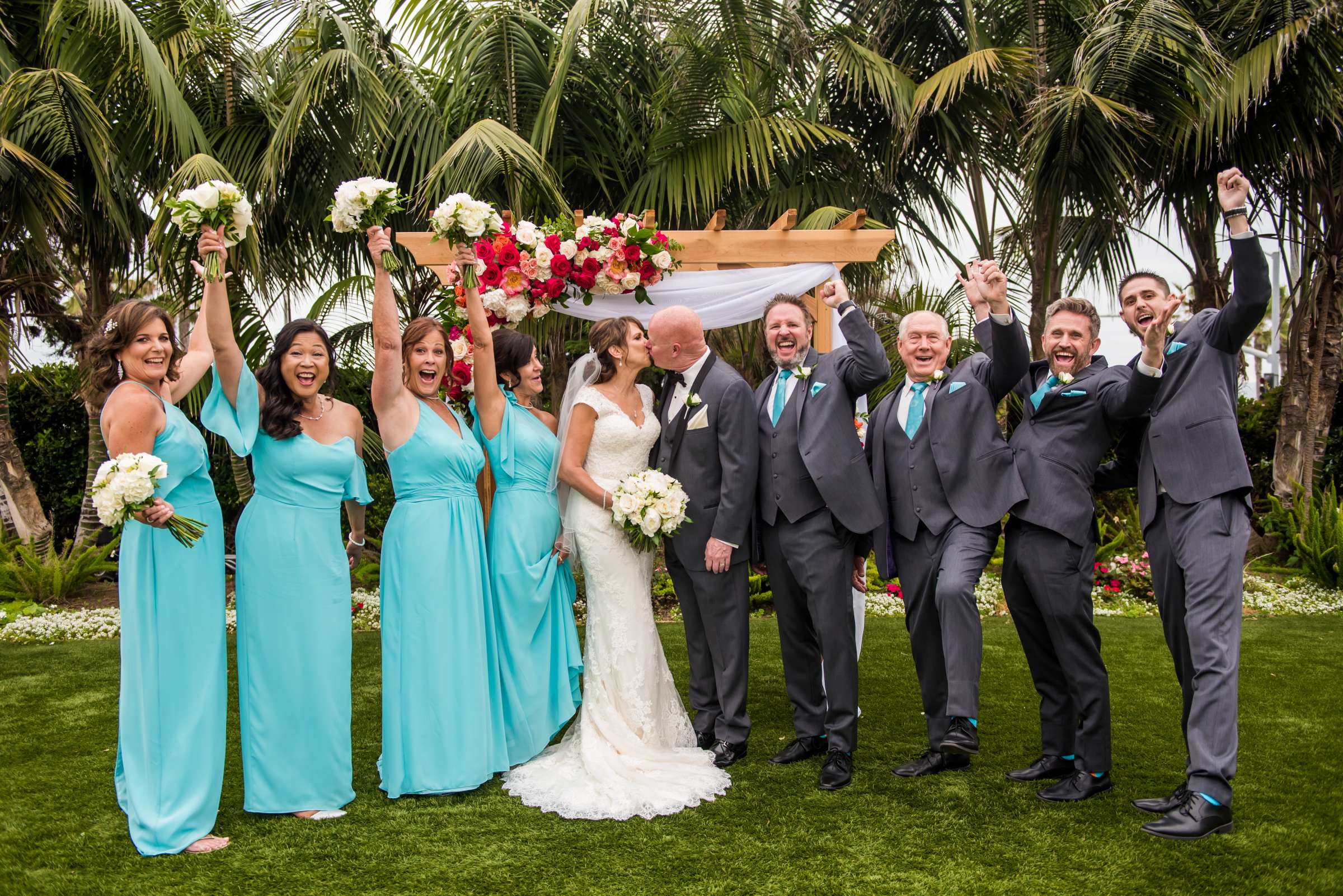 Cape Rey Carlsbad, A Hilton Resort Wedding coordinated by Holly Kalkin Weddings, Karen and Randy Wedding Photo #81 by True Photography