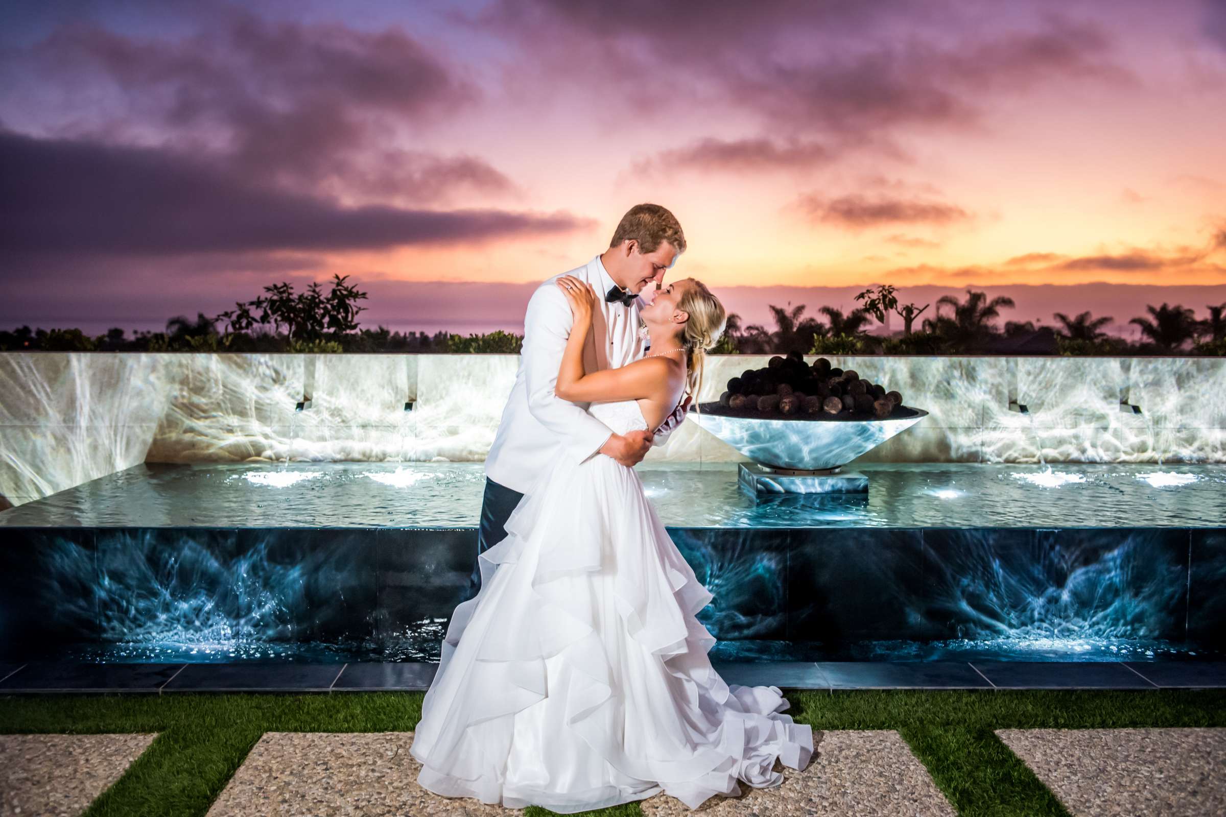 Bride and Groom at The Westin Carlsbad Resort and Spa Wedding coordinated by Beatific Events, Sara and Parker Wedding Photo #1 by True Photography