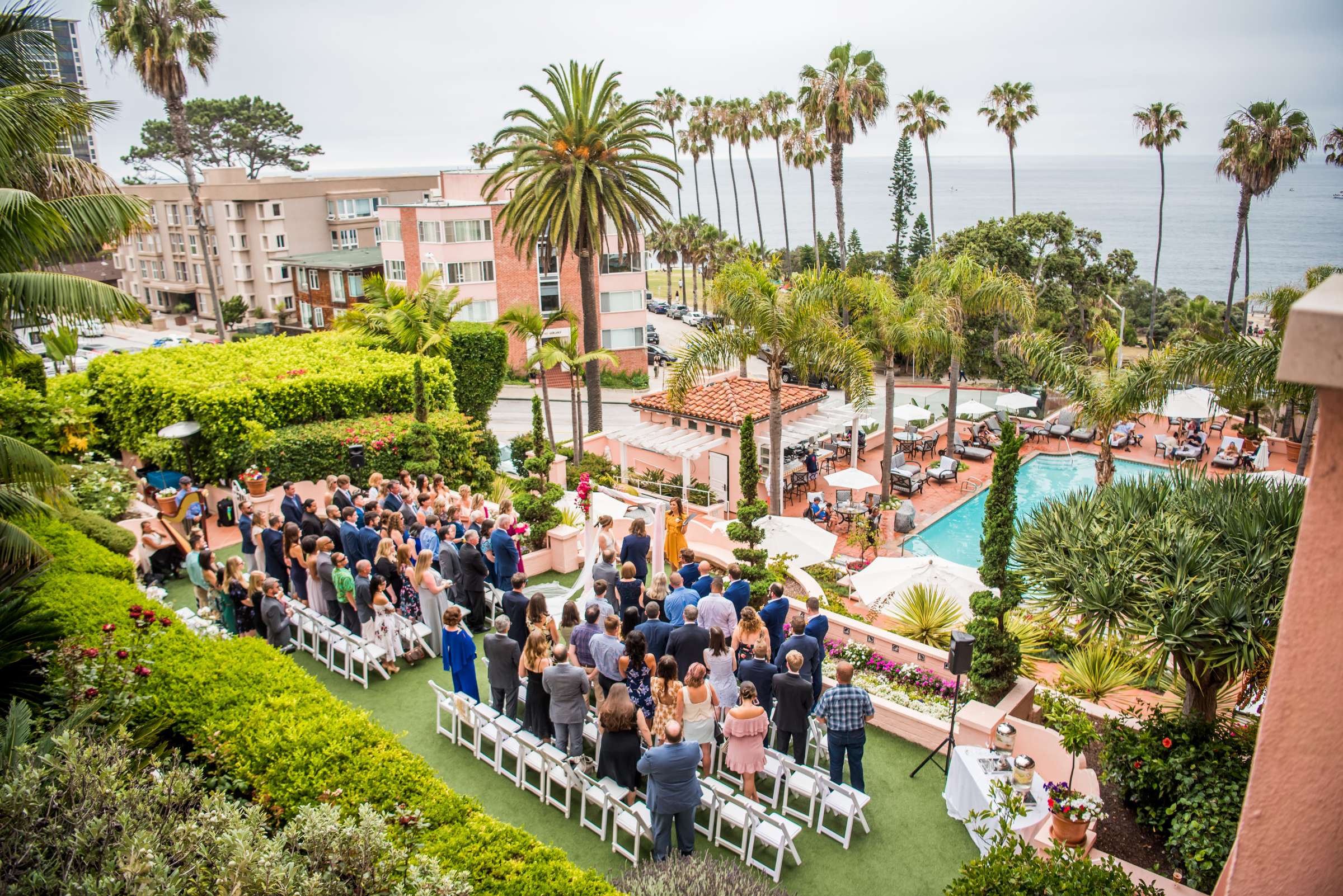 La Valencia Wedding coordinated by SARAH DILLENBECK EVENTS, Emily and Jason Wedding Photo #90 by True Photography
