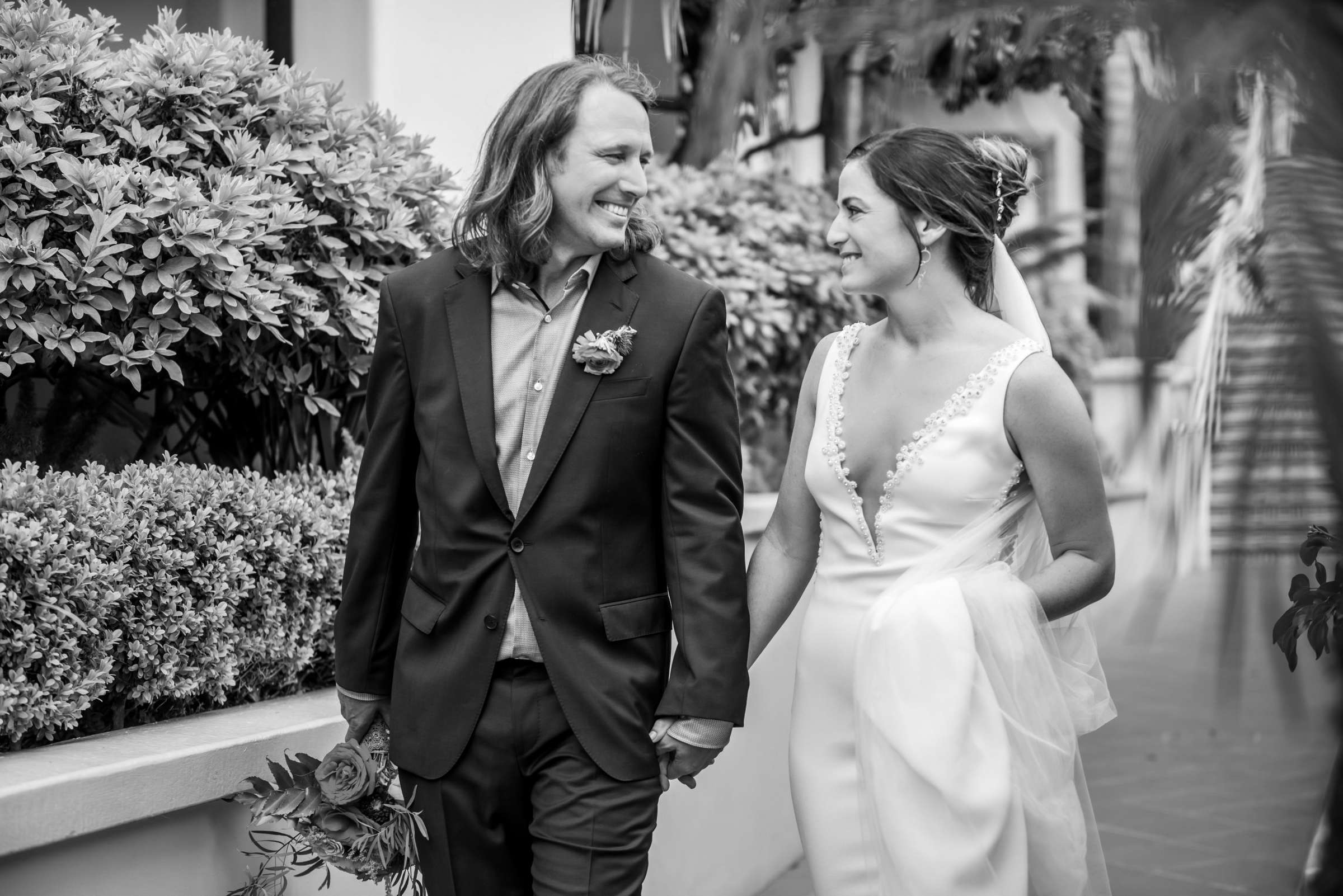 La Valencia Wedding coordinated by SARAH DILLENBECK EVENTS, Emily and Jason Wedding Photo #3 by True Photography