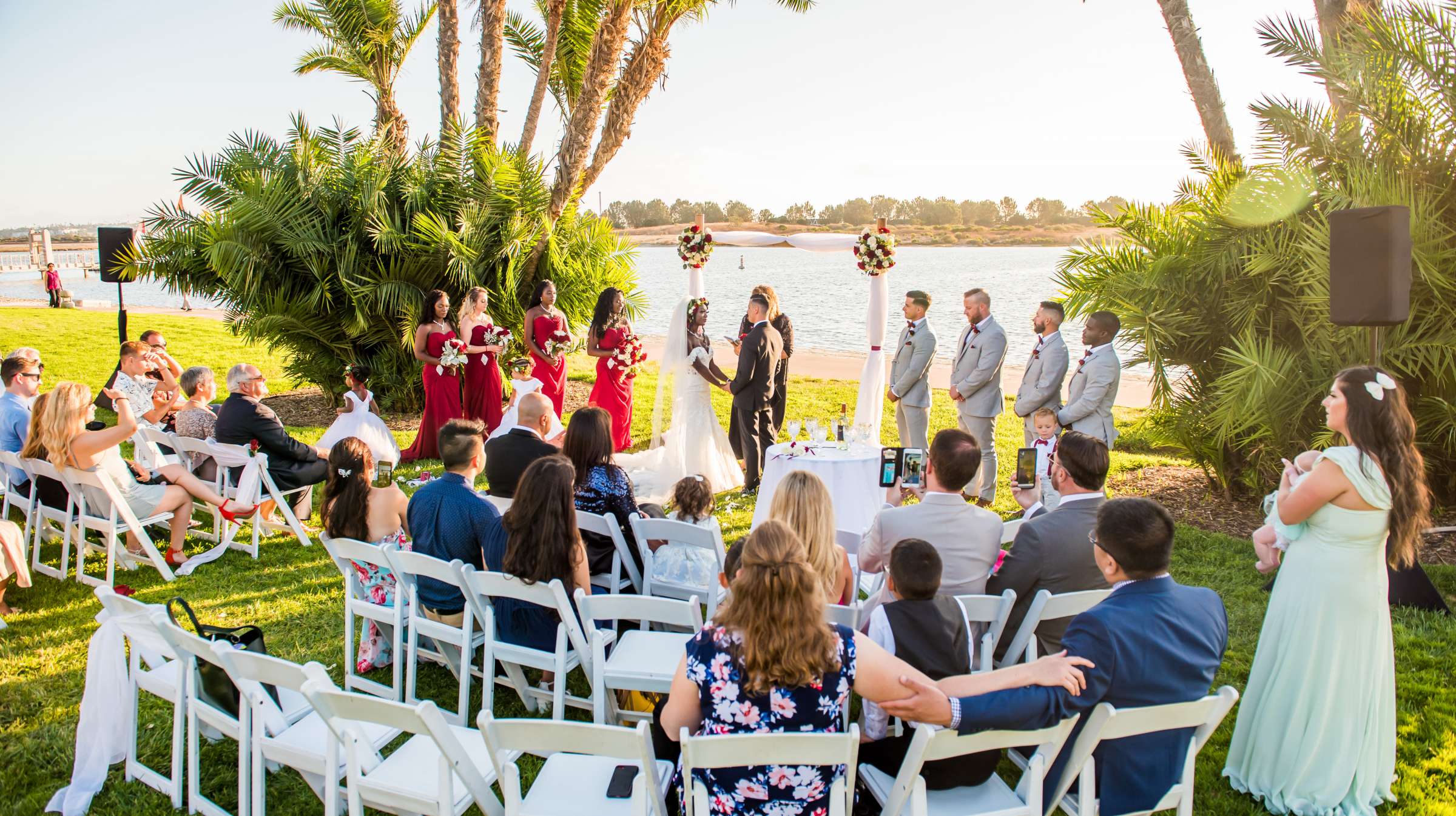 San Diego Mission Bay Resort Wedding coordinated by Elements of Style, Tete and Claudio Wedding Photo #49 by True Photography