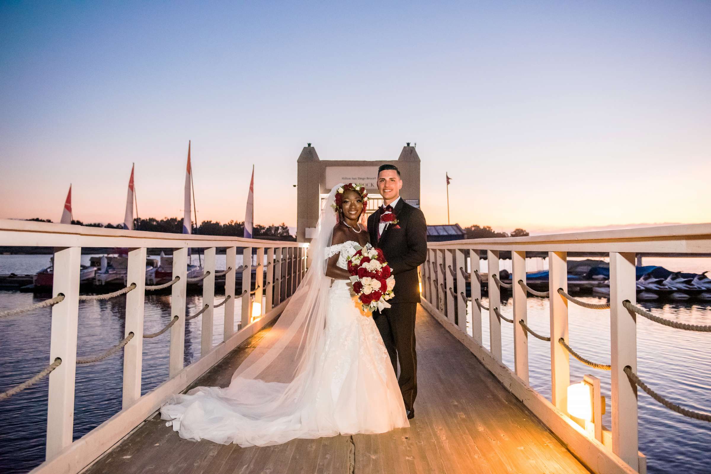 San Diego Mission Bay Resort Wedding coordinated by Elements of Style, Tete and Claudio Wedding Photo #2 by True Photography