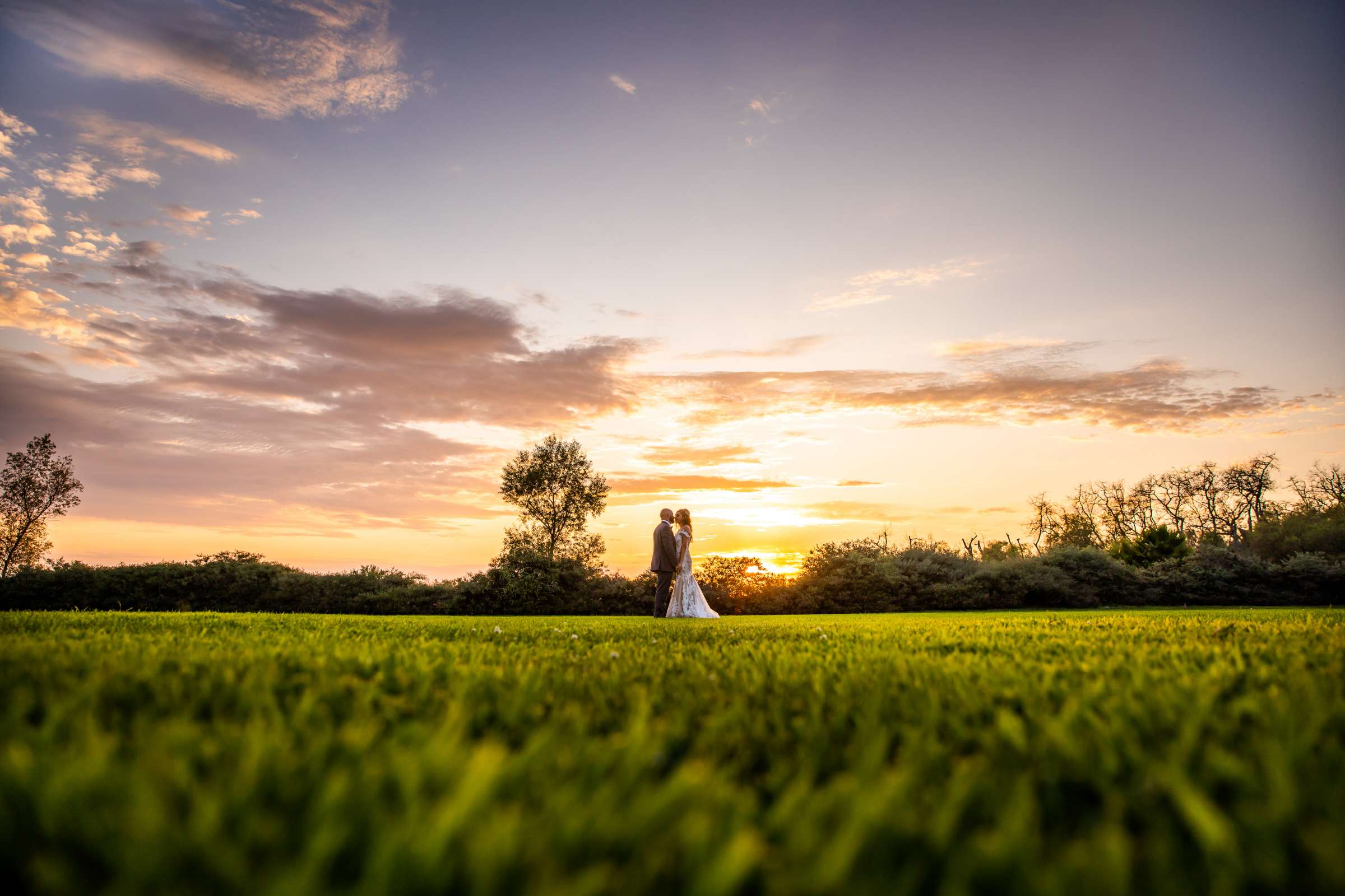 Sunset at Ethereal Gardens Wedding, Amanda and Jarett Wedding Photo #1 by True Photography