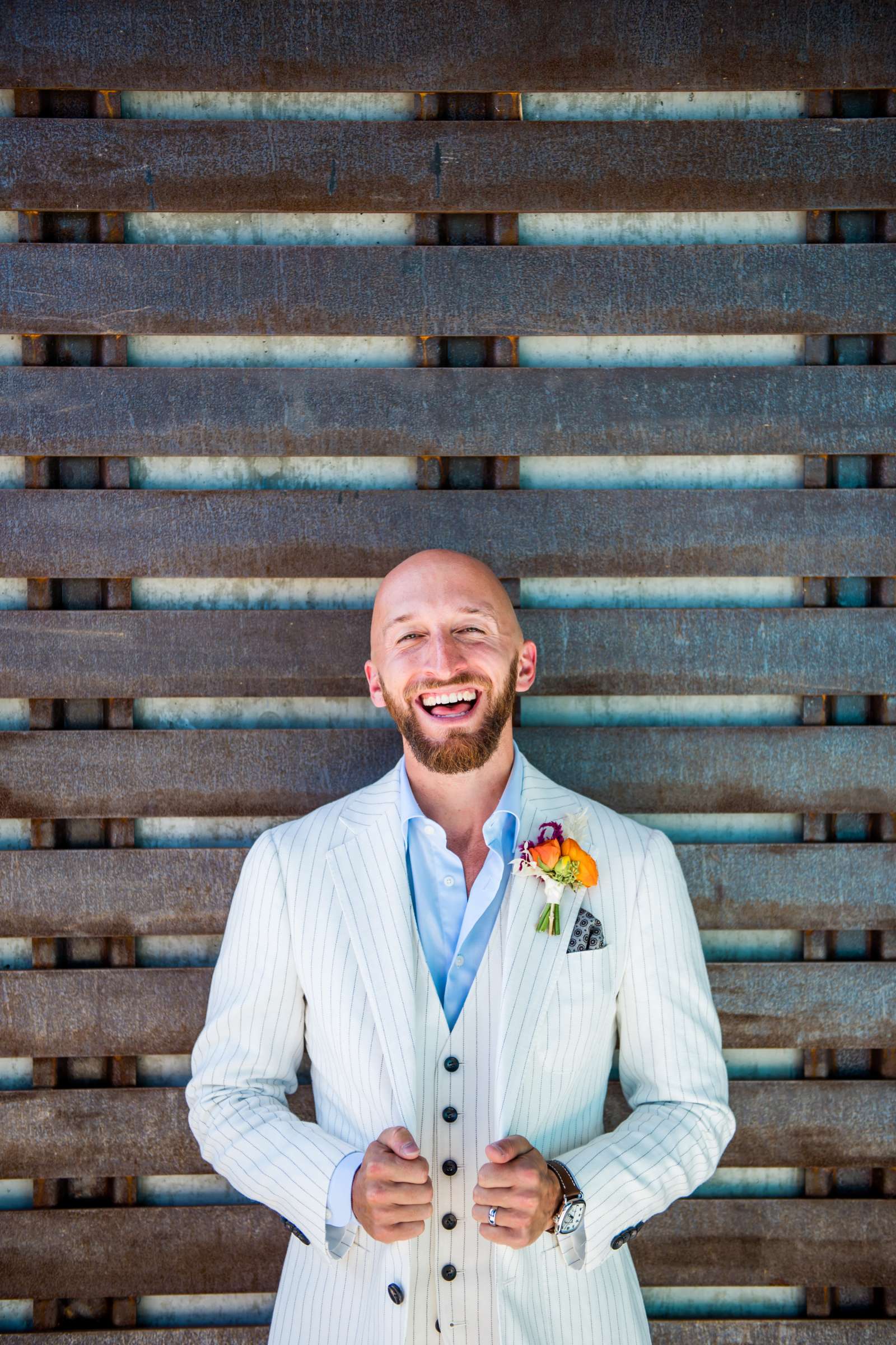 Groom at The Ultimate Skybox Wedding coordinated by Creative Affairs Inc, Lindsey and Nathan Wedding Photo #576243 by True Photography