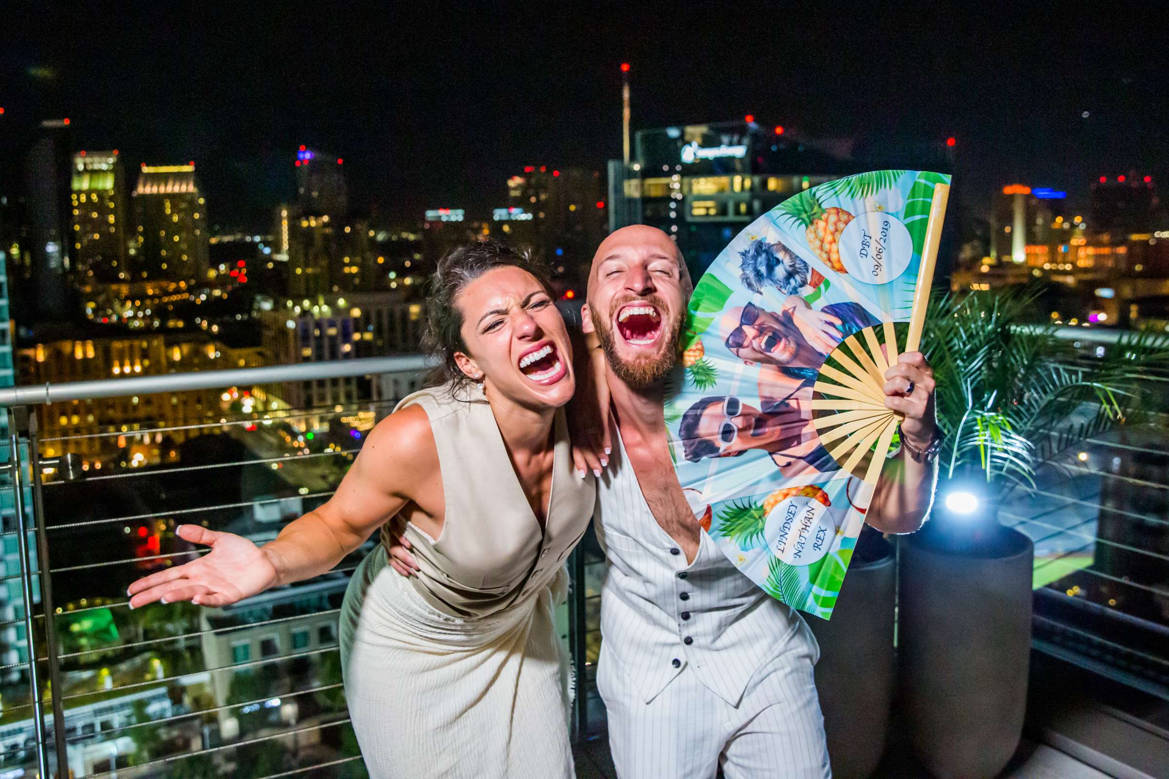 Funny moment at The Ultimate Skybox Wedding coordinated by Creative Affairs Inc, Lindsey and Nathan Wedding Photo #576246 by True Photography